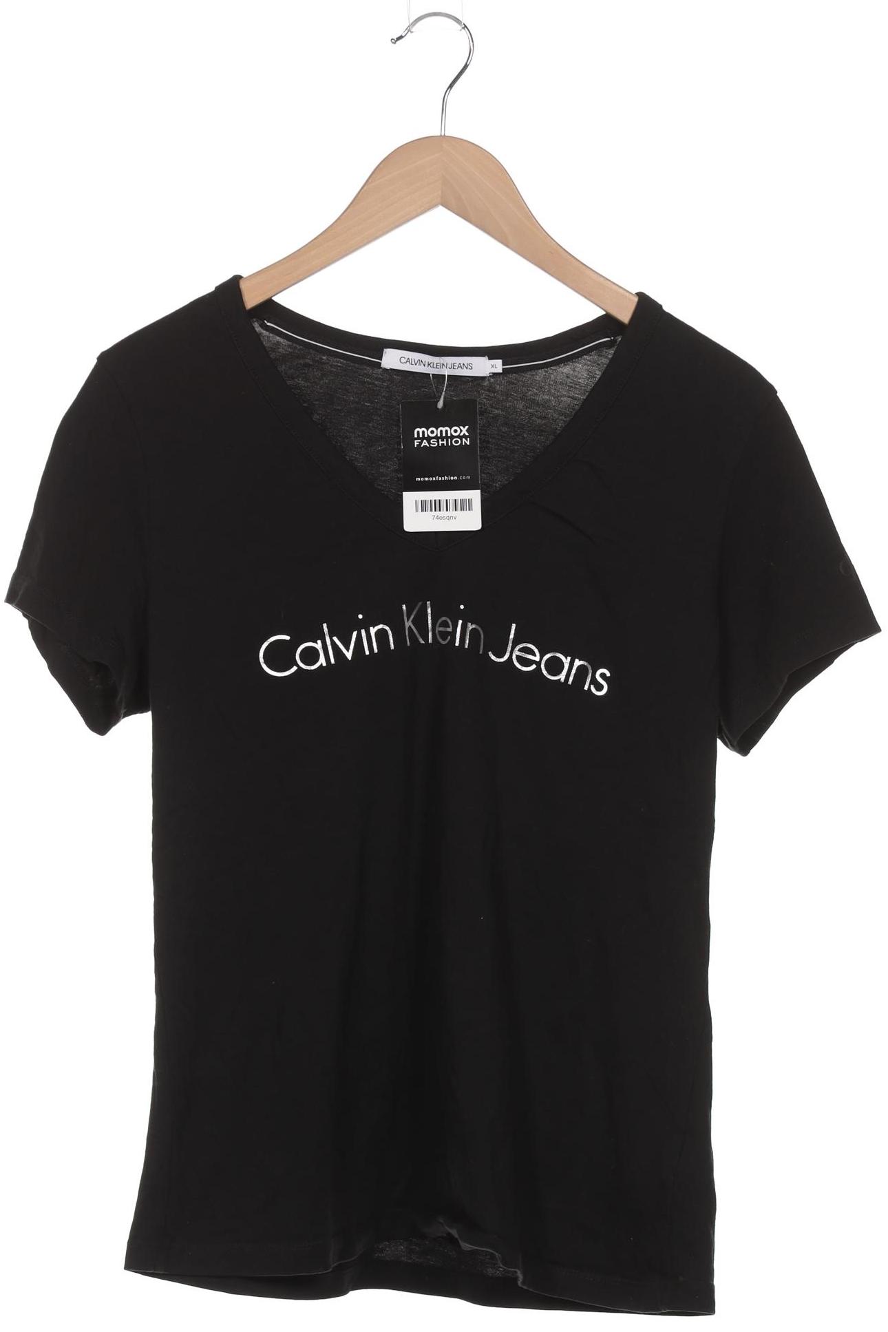 

Calvin Klein Jeans Damen T-Shirt, schwarz, Gr. 44