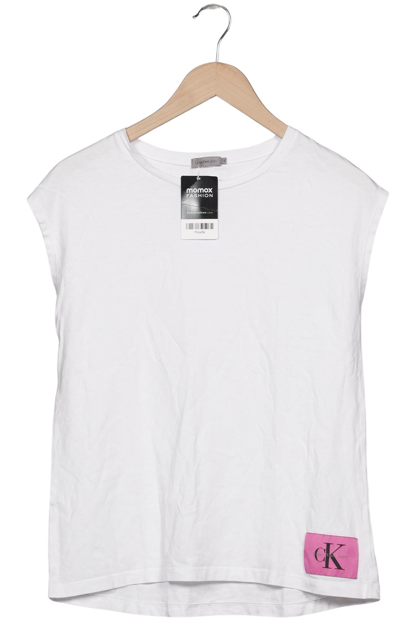 

Calvin Klein Jeans Damen T-Shirt, weiß, Gr. 36