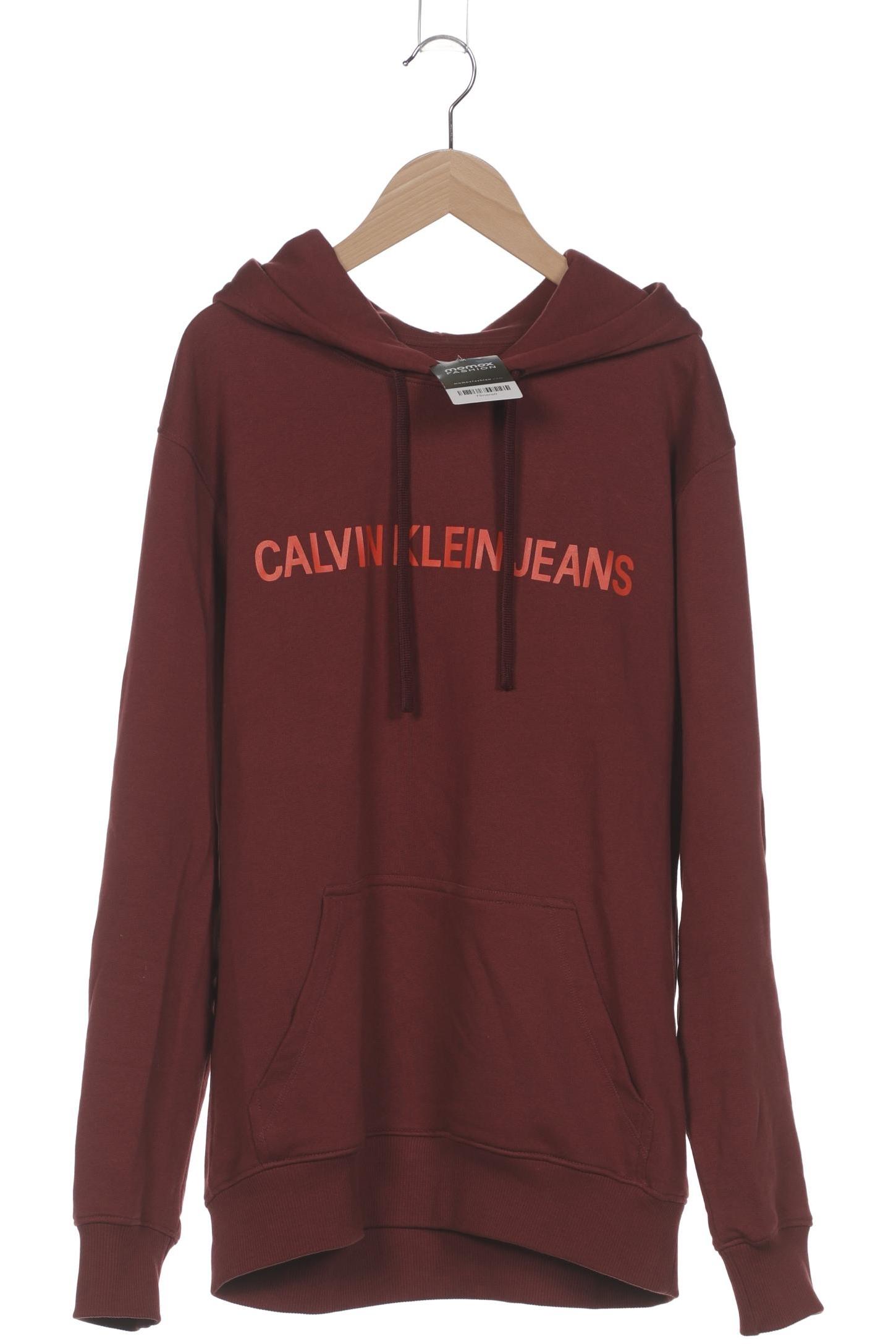 

Calvin Klein Jeans Herren Kapuzenpullover, bordeaux, Gr. 48