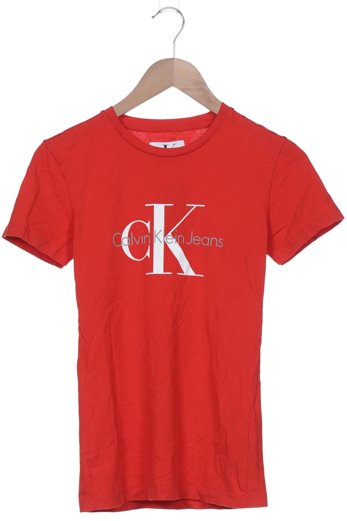 

Calvin Klein Jeans Damen T-Shirt, rot, Gr. 34