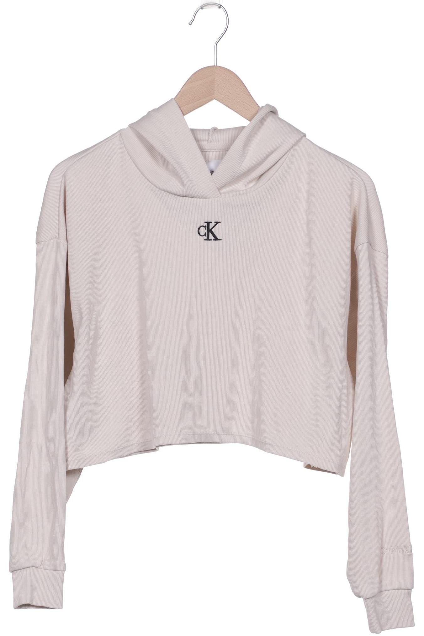 

Calvin Klein Jeans Damen Kapuzenpullover, cremeweiß