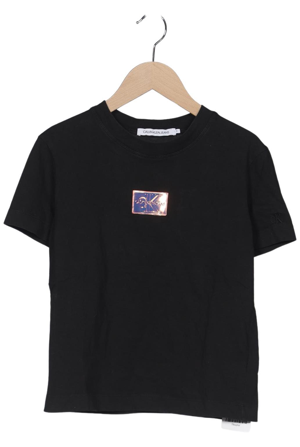 

Calvin Klein Jeans Damen T-Shirt, schwarz, Gr. 36
