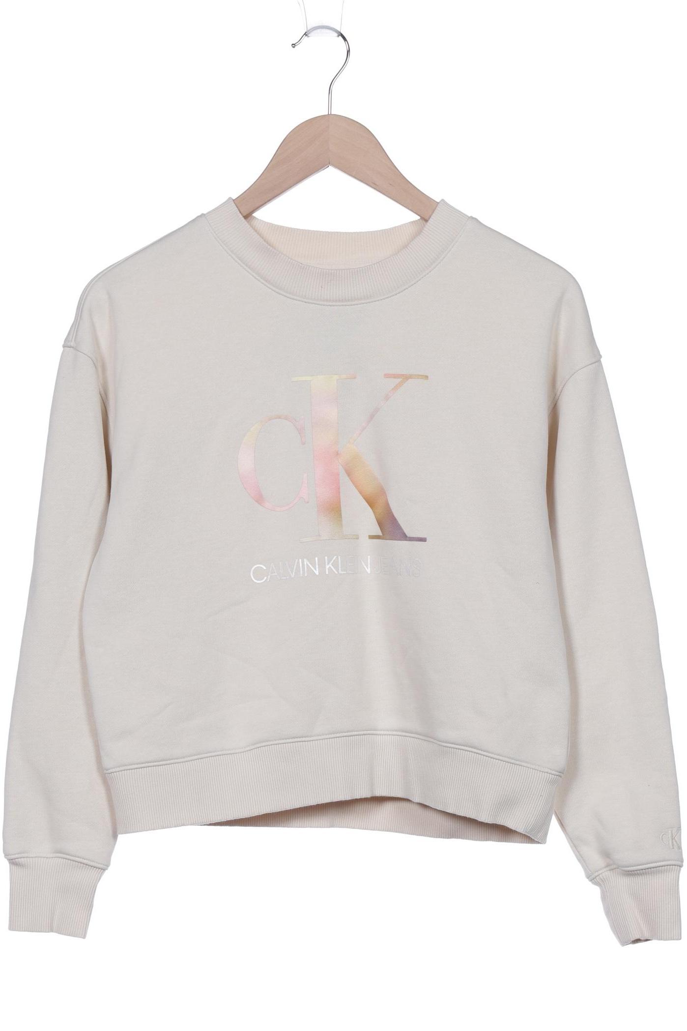 

Calvin Klein Jeans Damen Sweatshirt, beige, Gr. 34