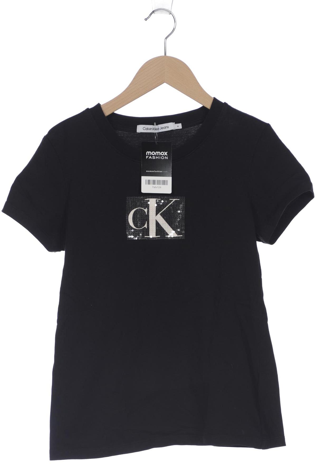 

Calvin Klein Jeans Damen T-Shirt, schwarz, Gr. 38