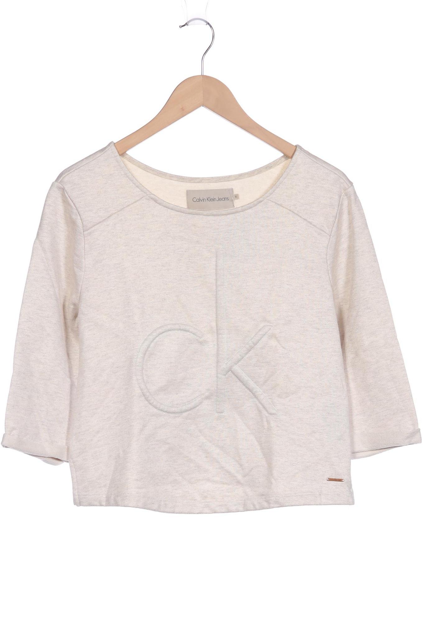 

Calvin Klein Jeans Damen Sweatshirt, cremeweiß, Gr. 36