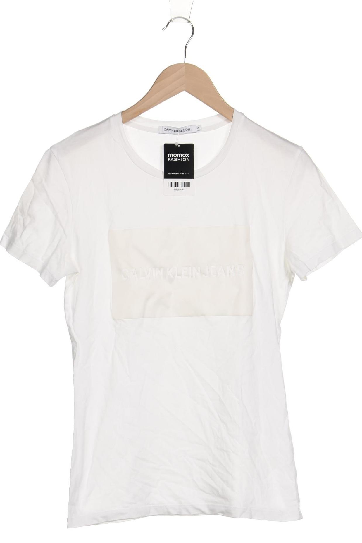 

Calvin Klein Jeans Damen T-Shirt, weiß, Gr. 38