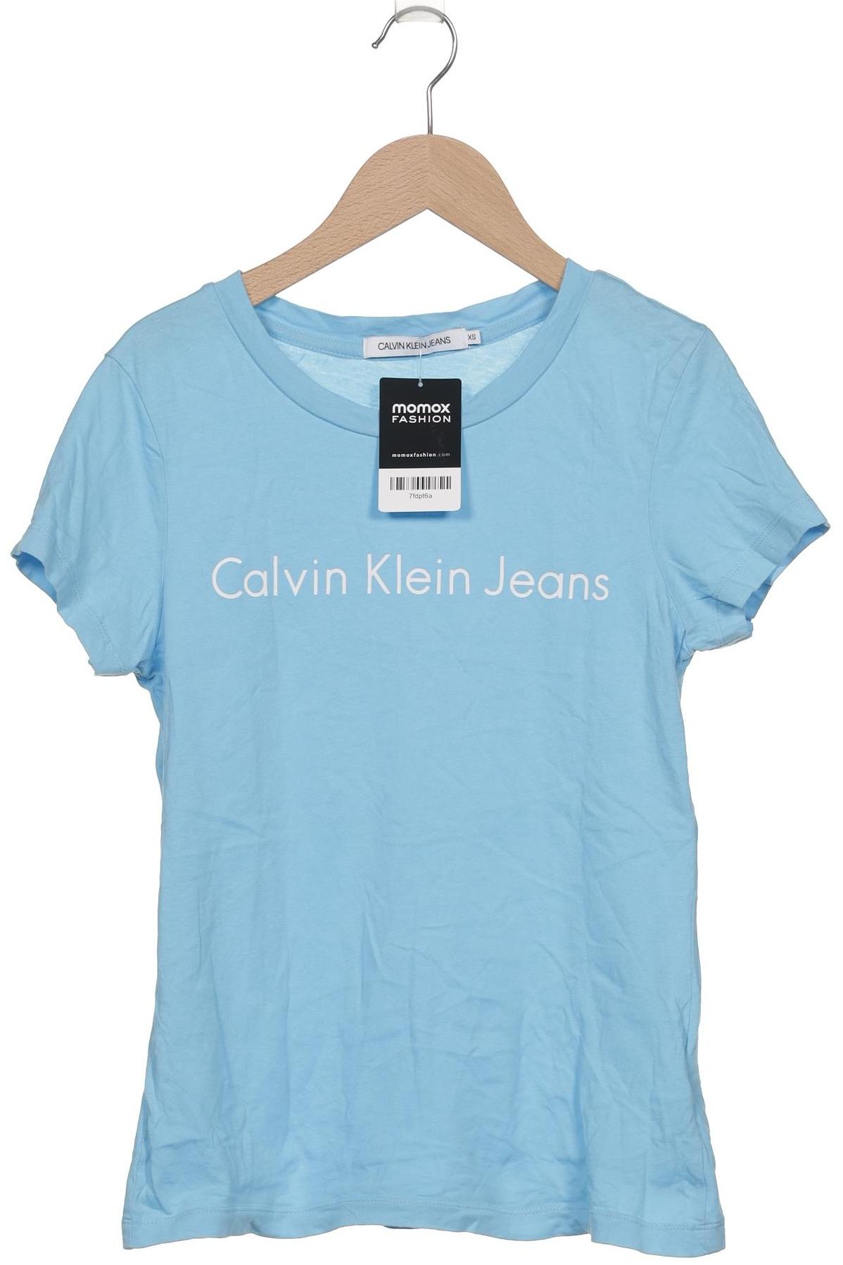 

Calvin Klein Jeans Damen T-Shirt, hellblau, Gr. 34