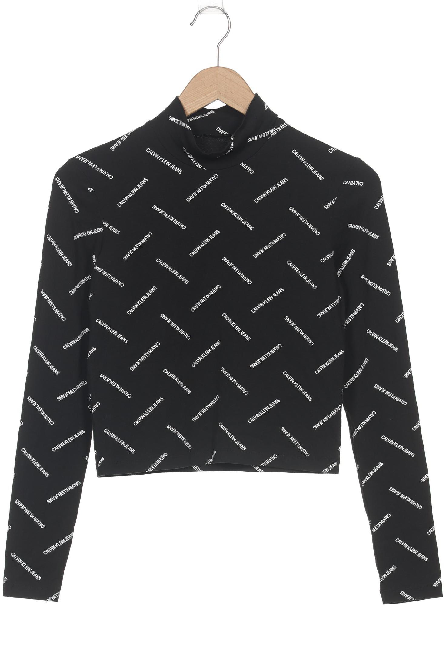 

Calvin Klein Jeans Damen Langarmshirt, schwarz, Gr. 36
