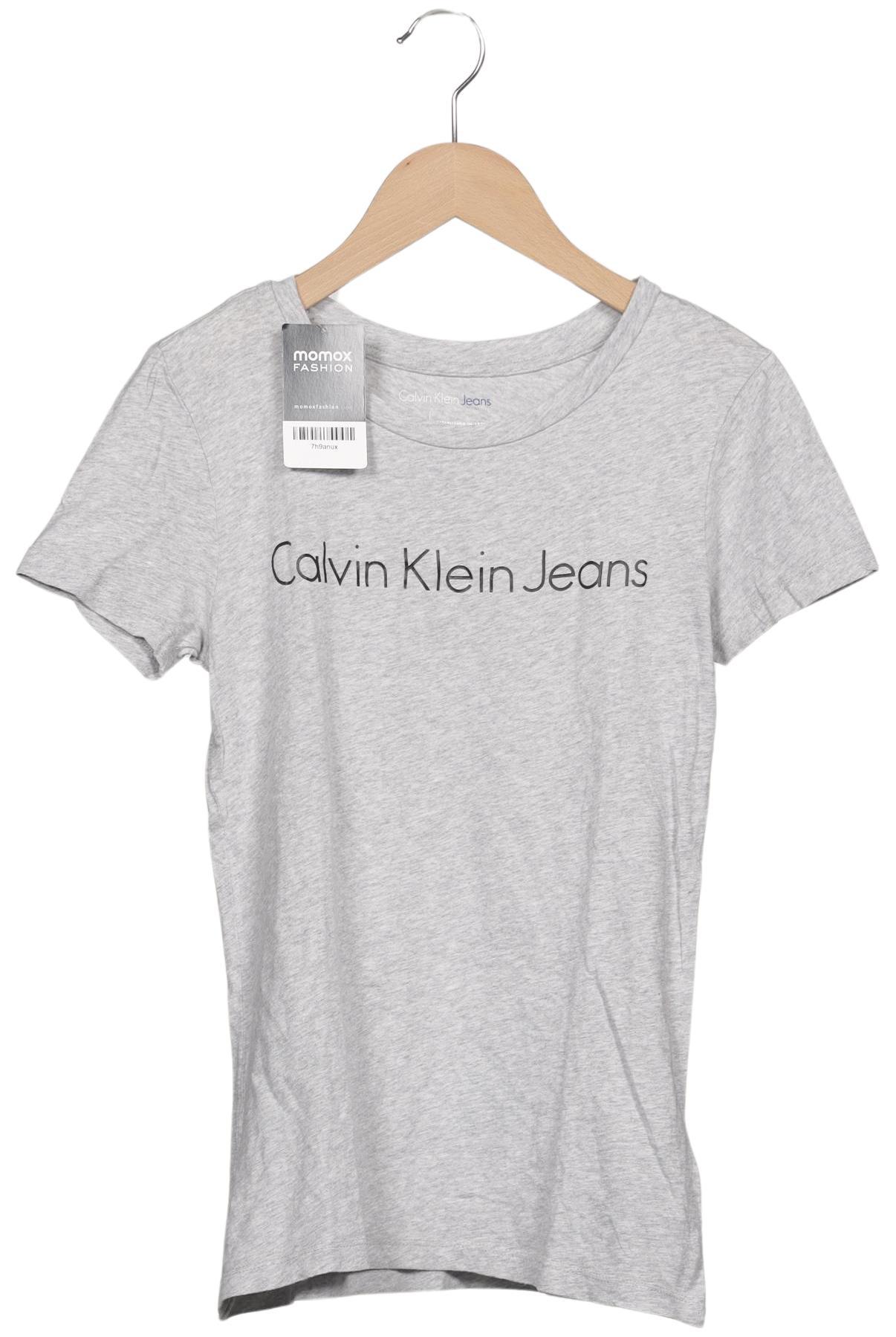

Calvin Klein Jeans Damen T-Shirt, grau, Gr. 34