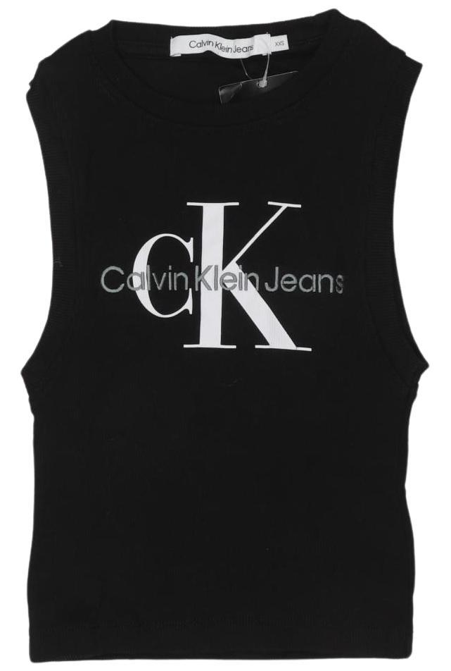 

Calvin Klein Jeans Damen Top, schwarz, Gr. 32
