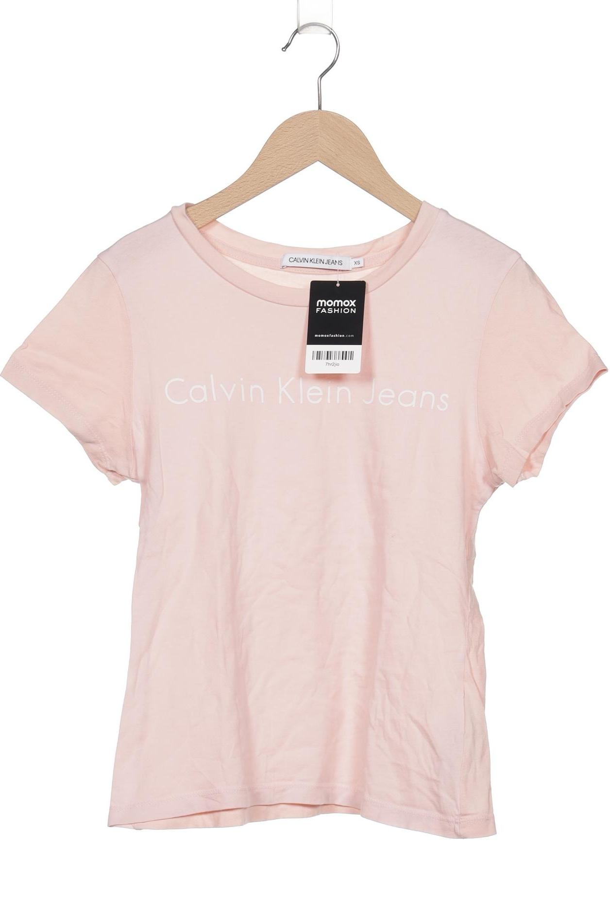 

Calvin Klein Jeans Damen T-Shirt, pink, Gr. 34