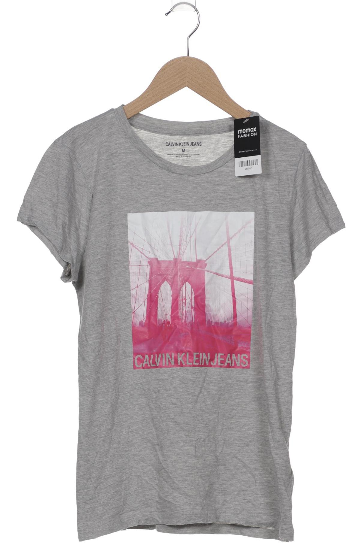

Calvin Klein Jeans Damen T-Shirt, grau, Gr. 38