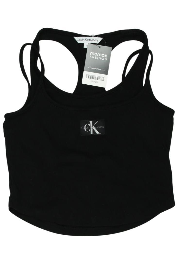 

Calvin Klein Jeans Damen Top, schwarz, Gr. 34