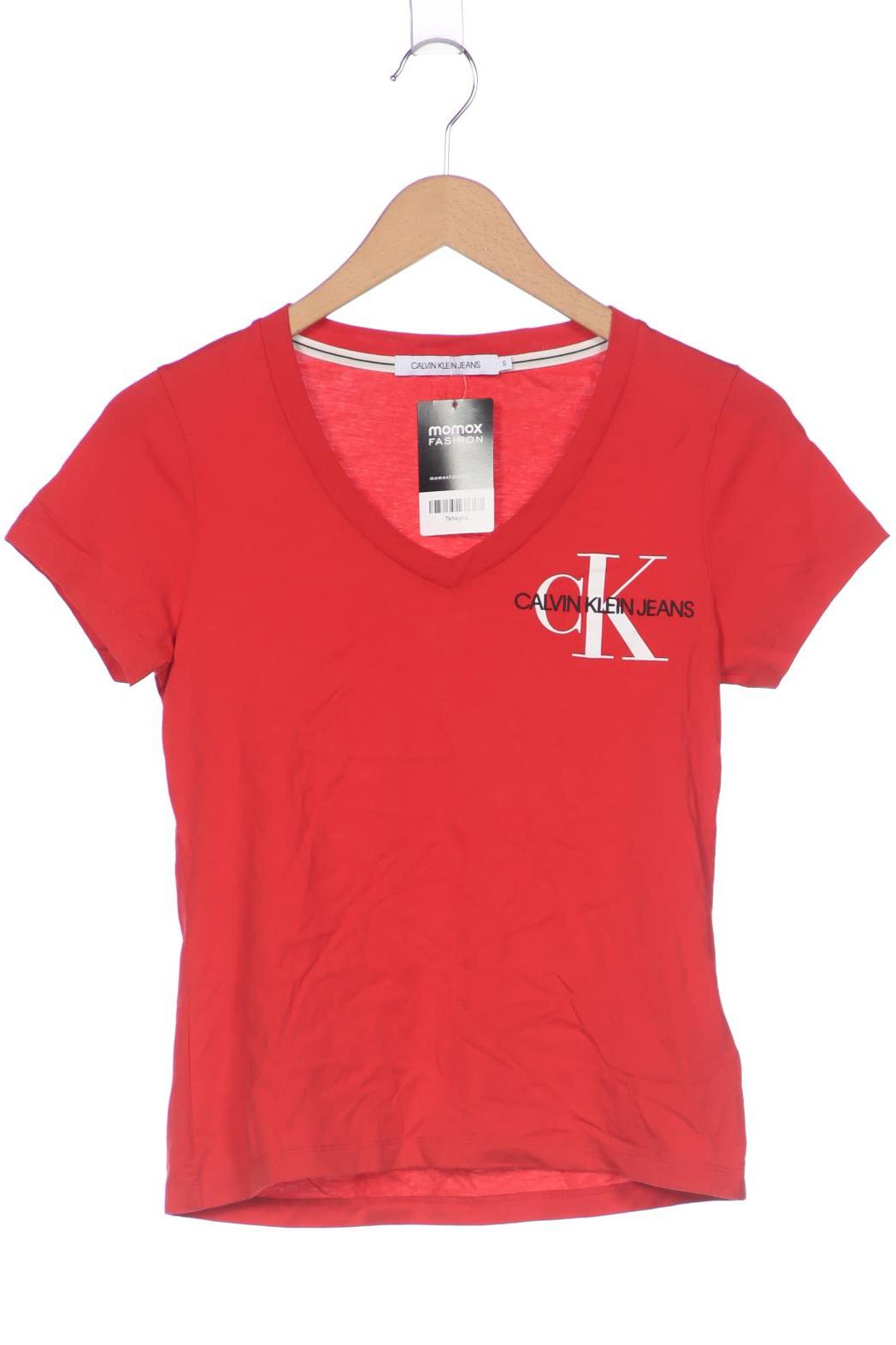 

Calvin Klein Jeans Damen T-Shirt, rot, Gr. 36