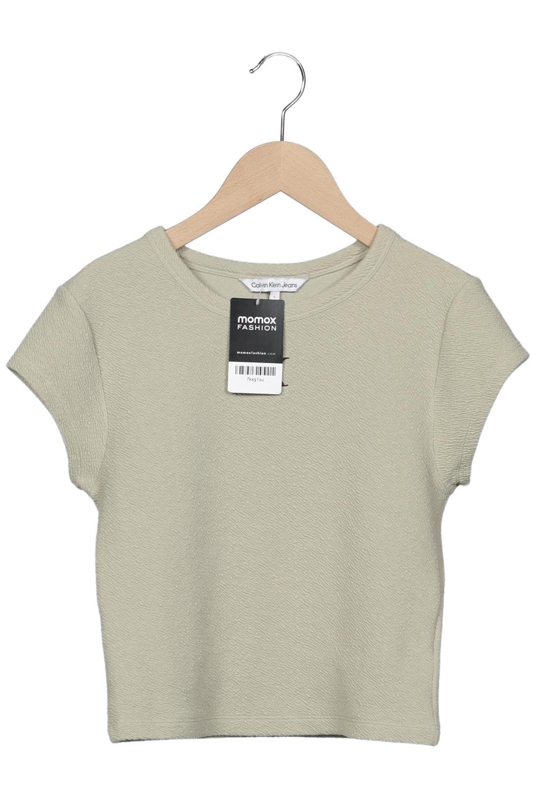 

Calvin Klein Jeans Damen T-Shirt, grün, Gr. 36