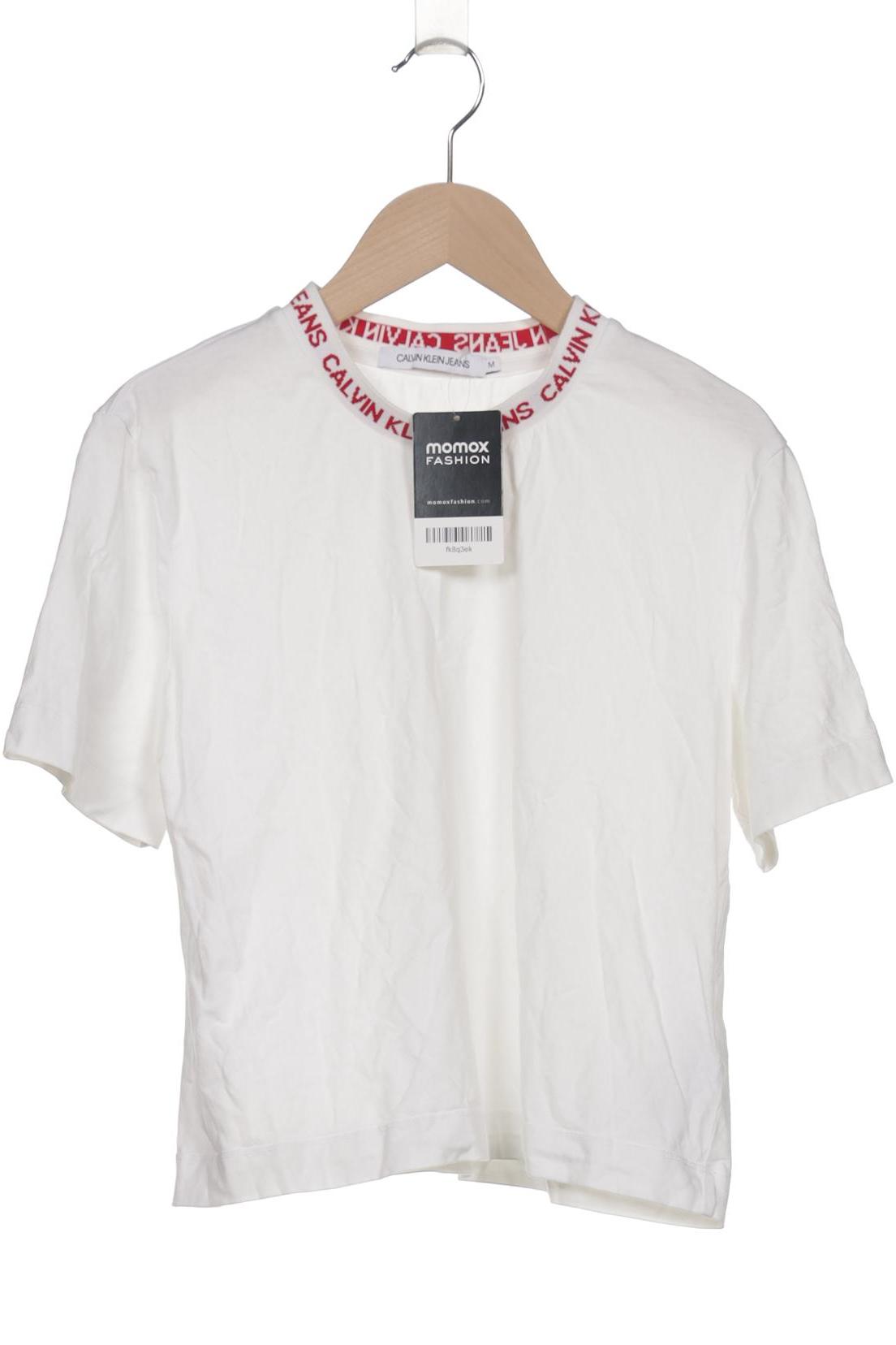 

Calvin Klein Jeans Damen T-Shirt, weiß, Gr. 38