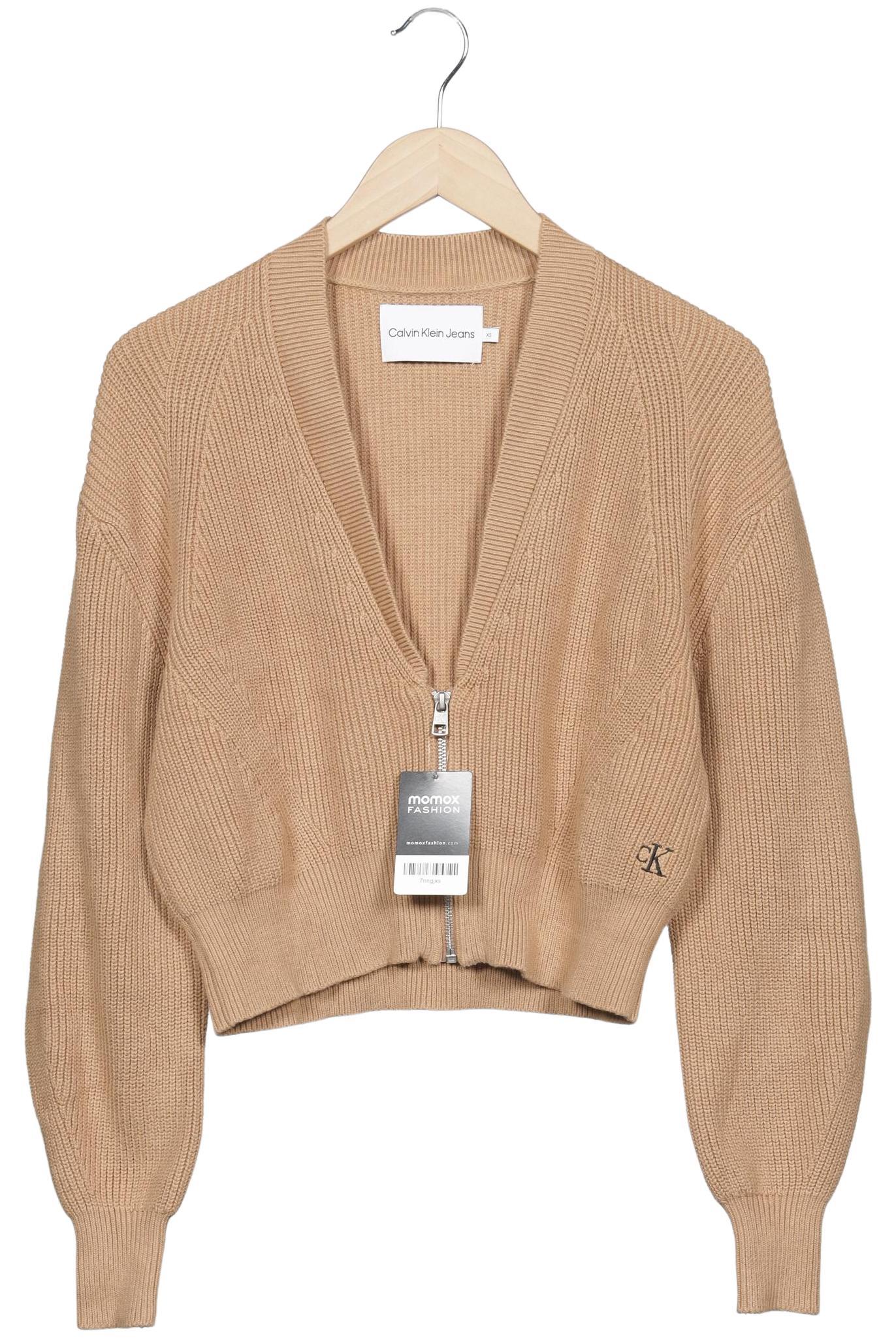 

Calvin Klein Jeans Damen Strickjacke, beige, Gr. 34