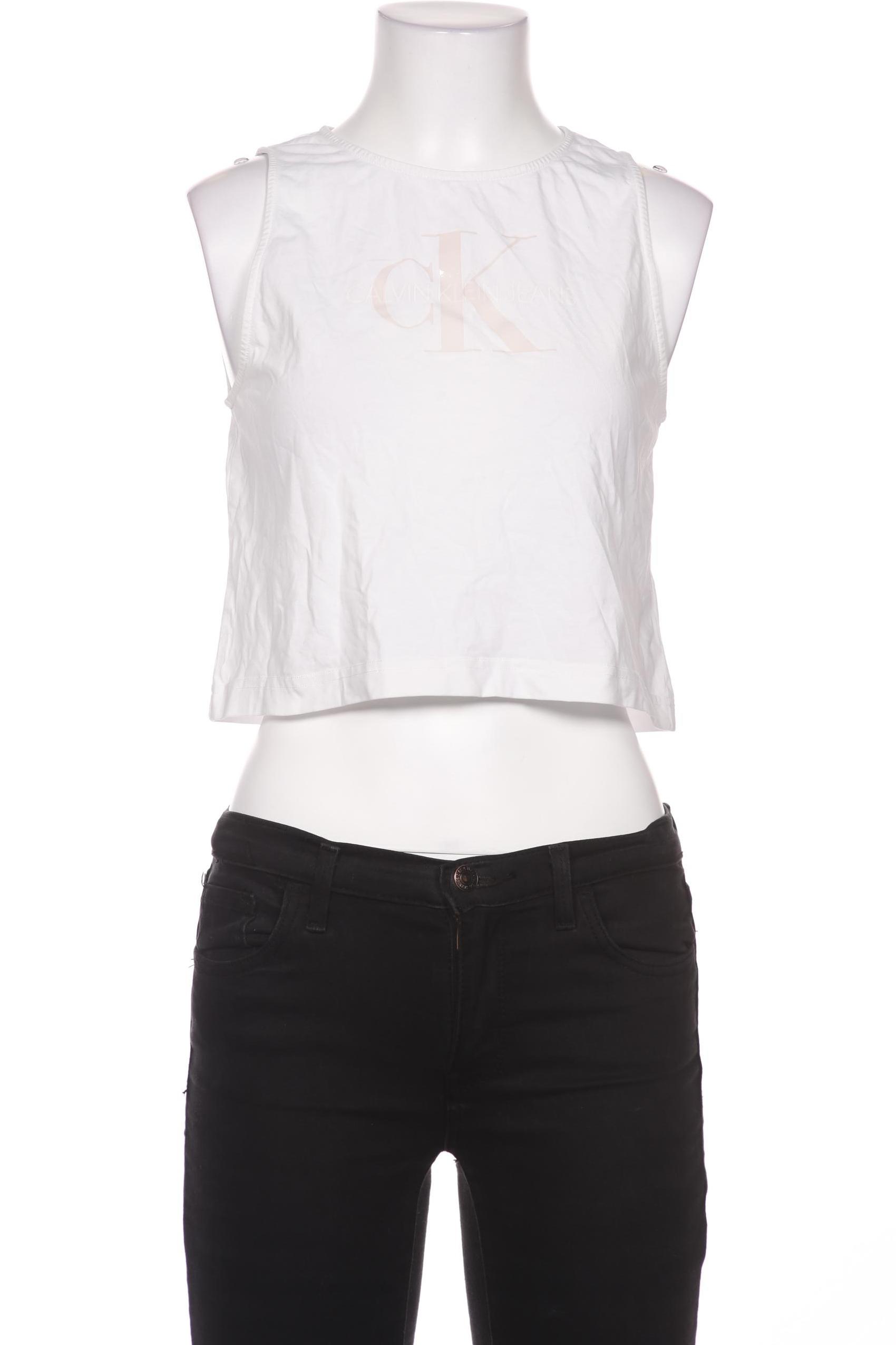 

Calvin Klein Jeans Damen Top, weiß, Gr. 36