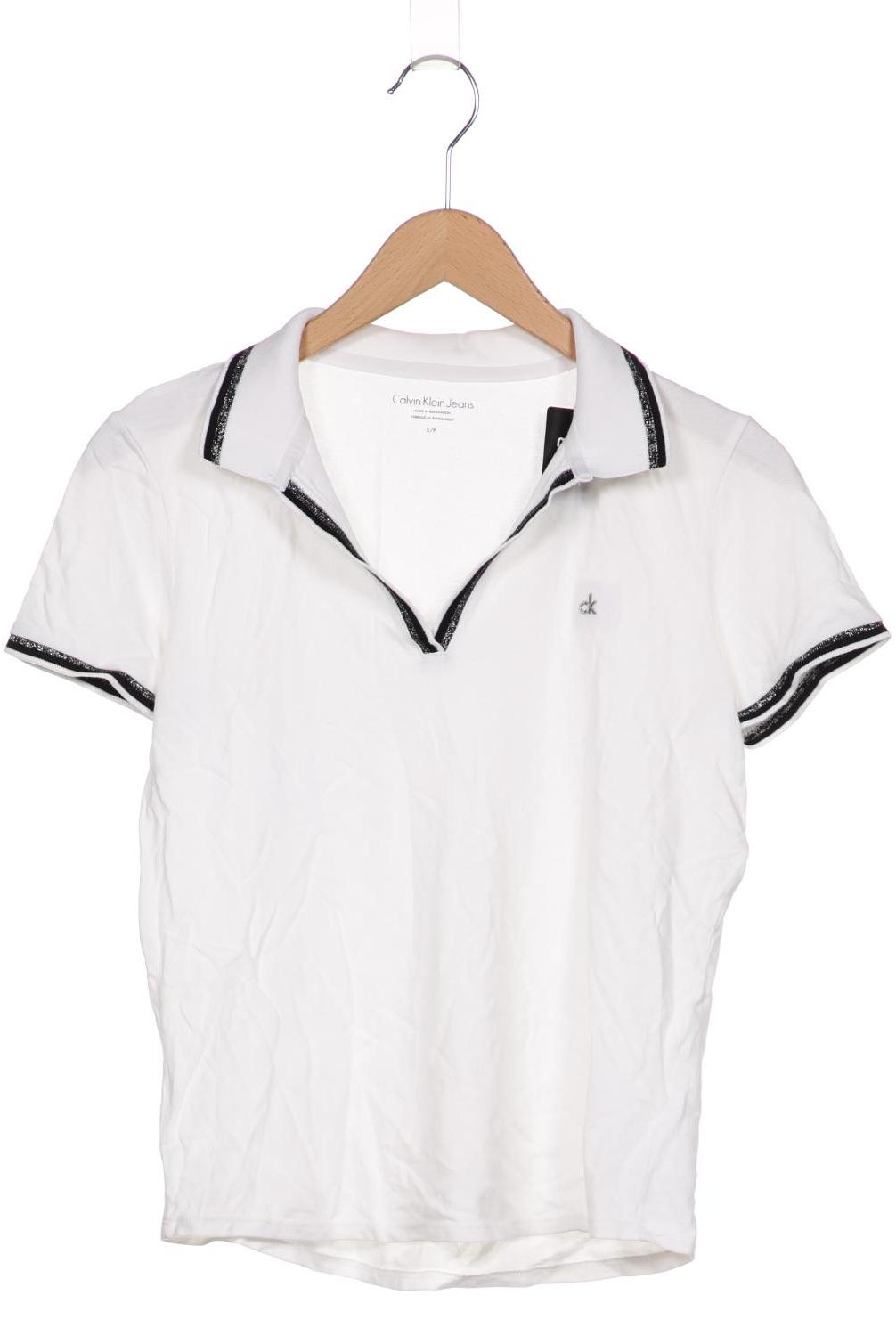 

Calvin Klein Jeans Damen Poloshirt, weiß