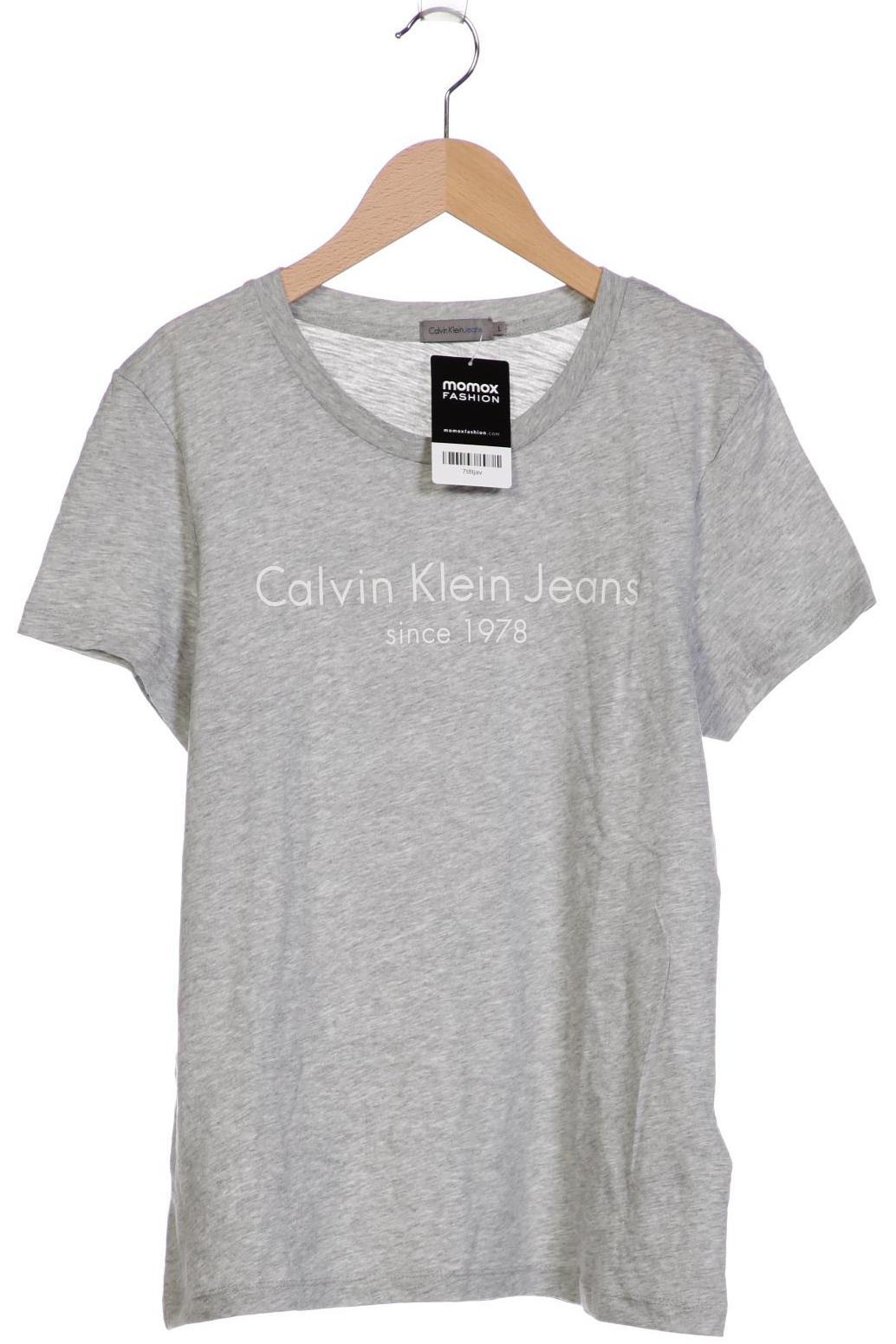 

Calvin Klein Jeans Damen T-Shirt, grau, Gr. 42