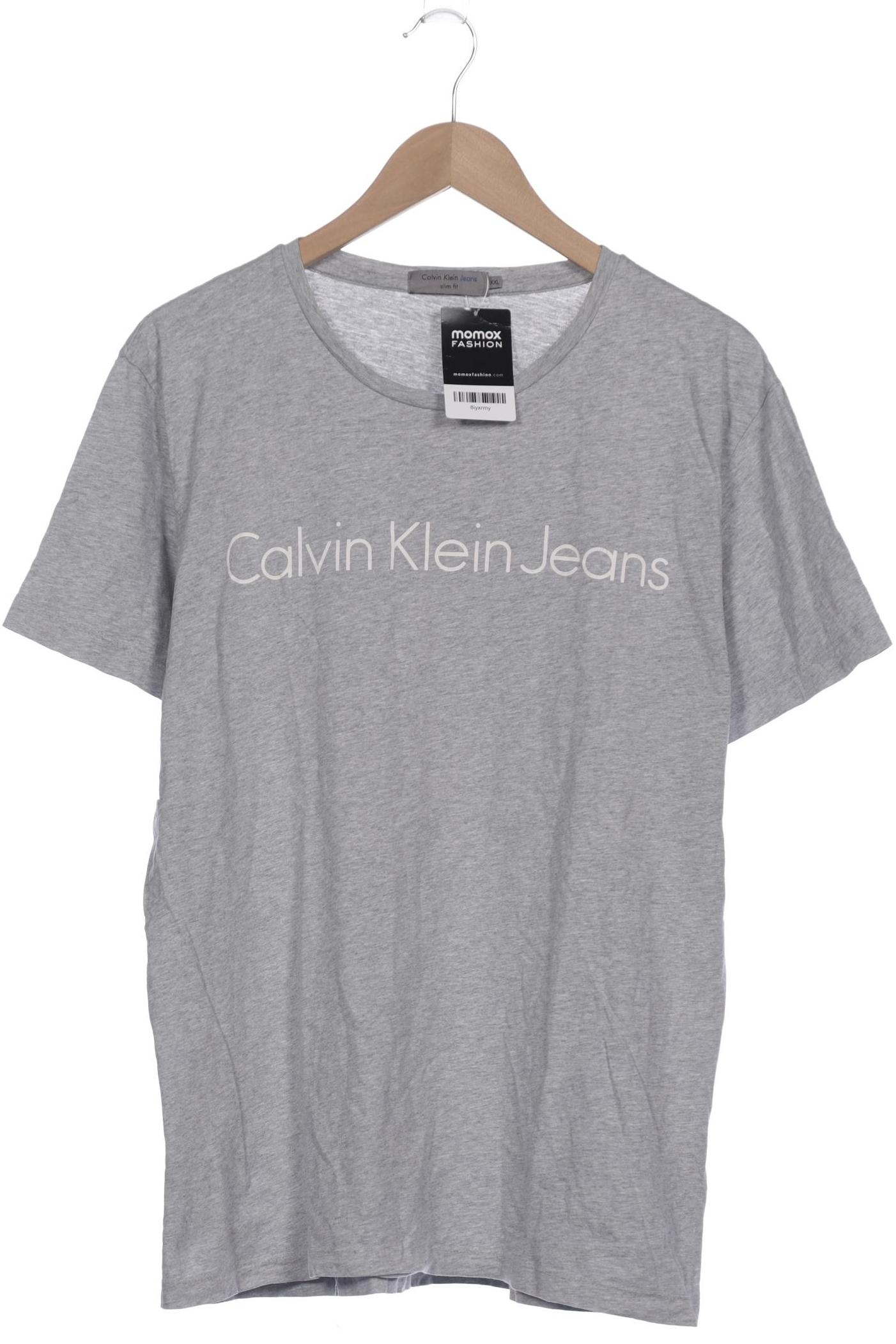 

Calvin Klein Jeans Damen T-Shirt, grau, Gr. 46