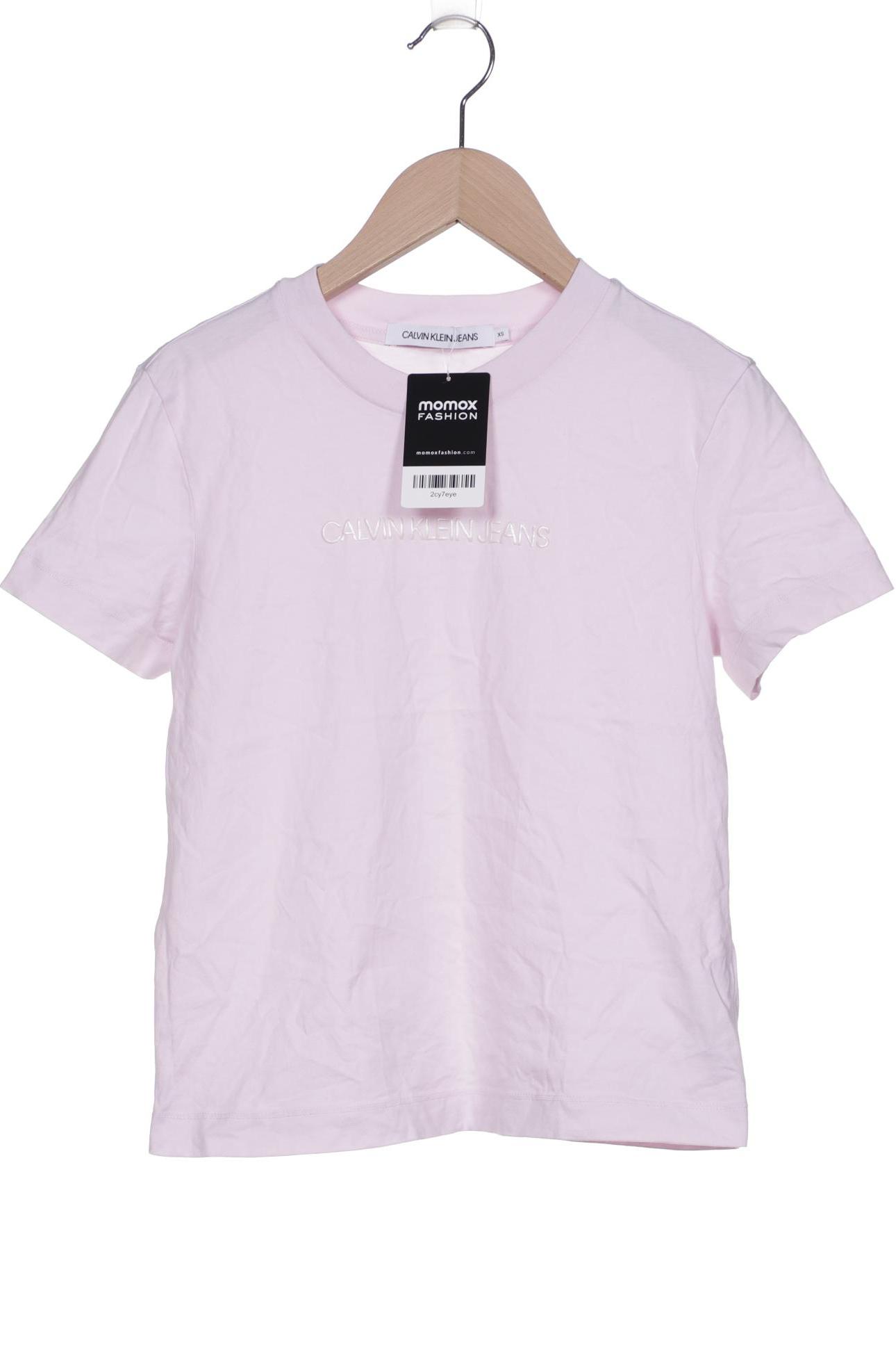 

Calvin Klein Jeans Damen T-Shirt, pink, Gr. 34