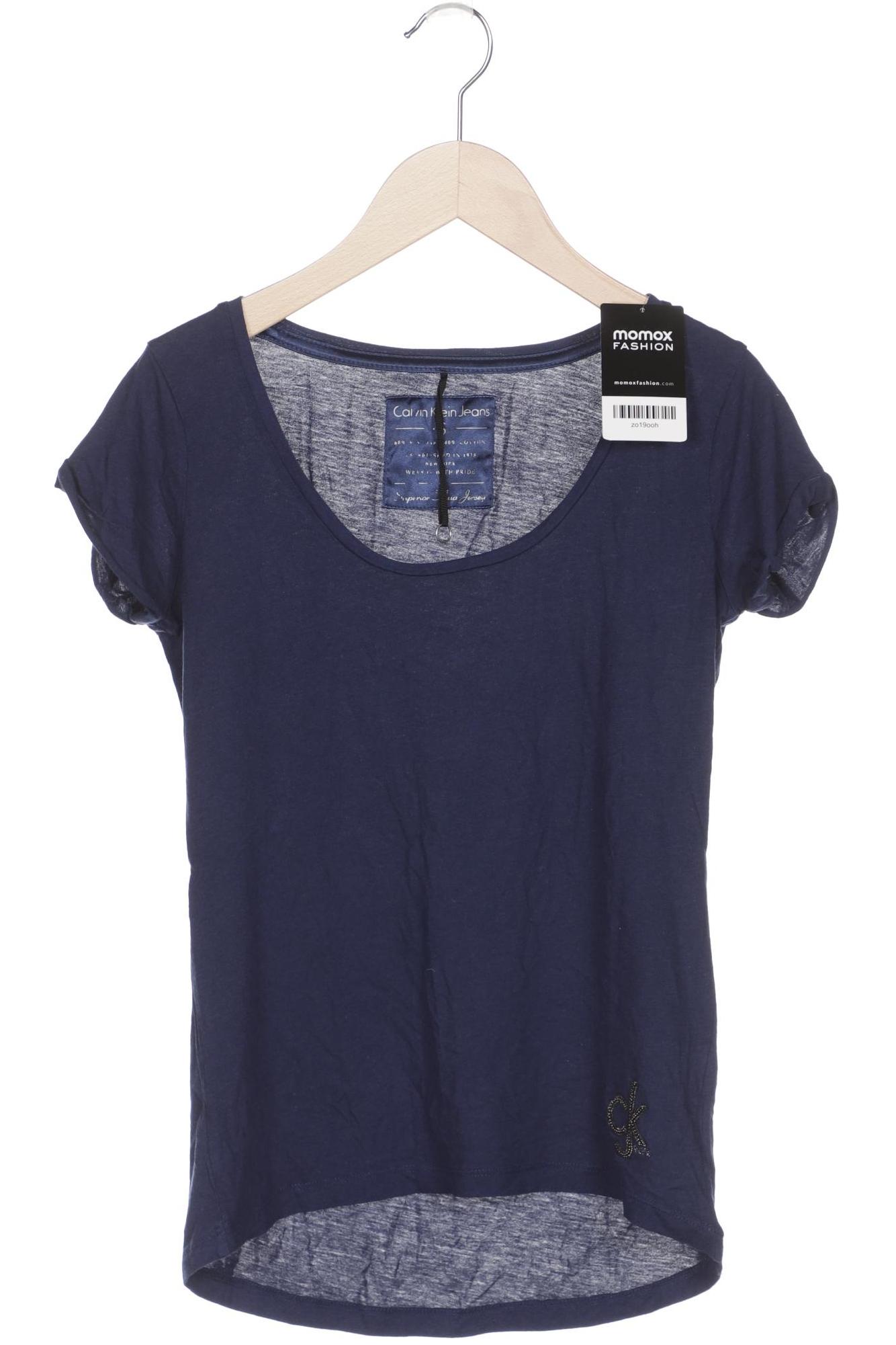 

Calvin Klein Jeans Damen T-Shirt, marineblau, Gr. 36