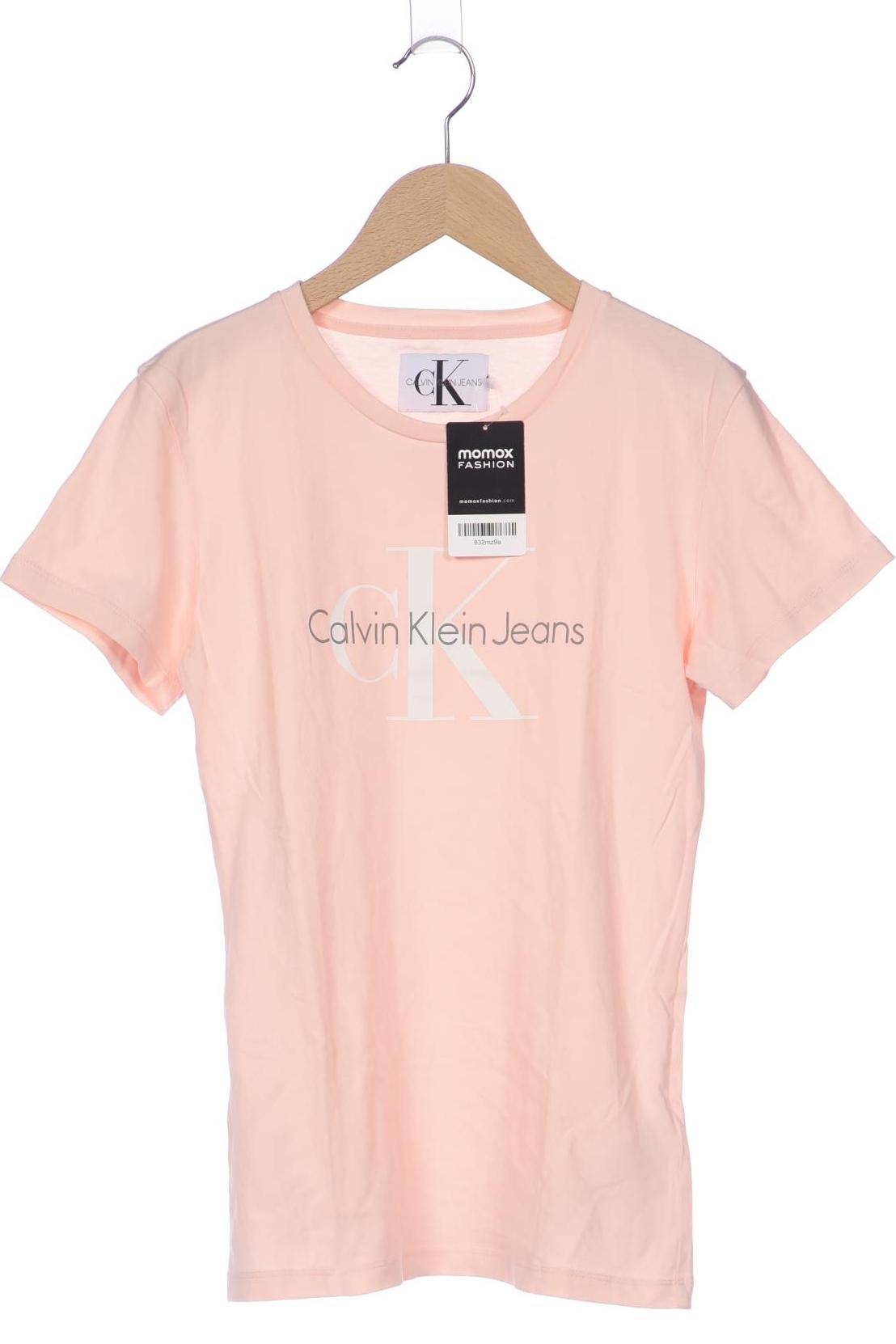

Calvin Klein Jeans Damen T-Shirt, pink, Gr. 36