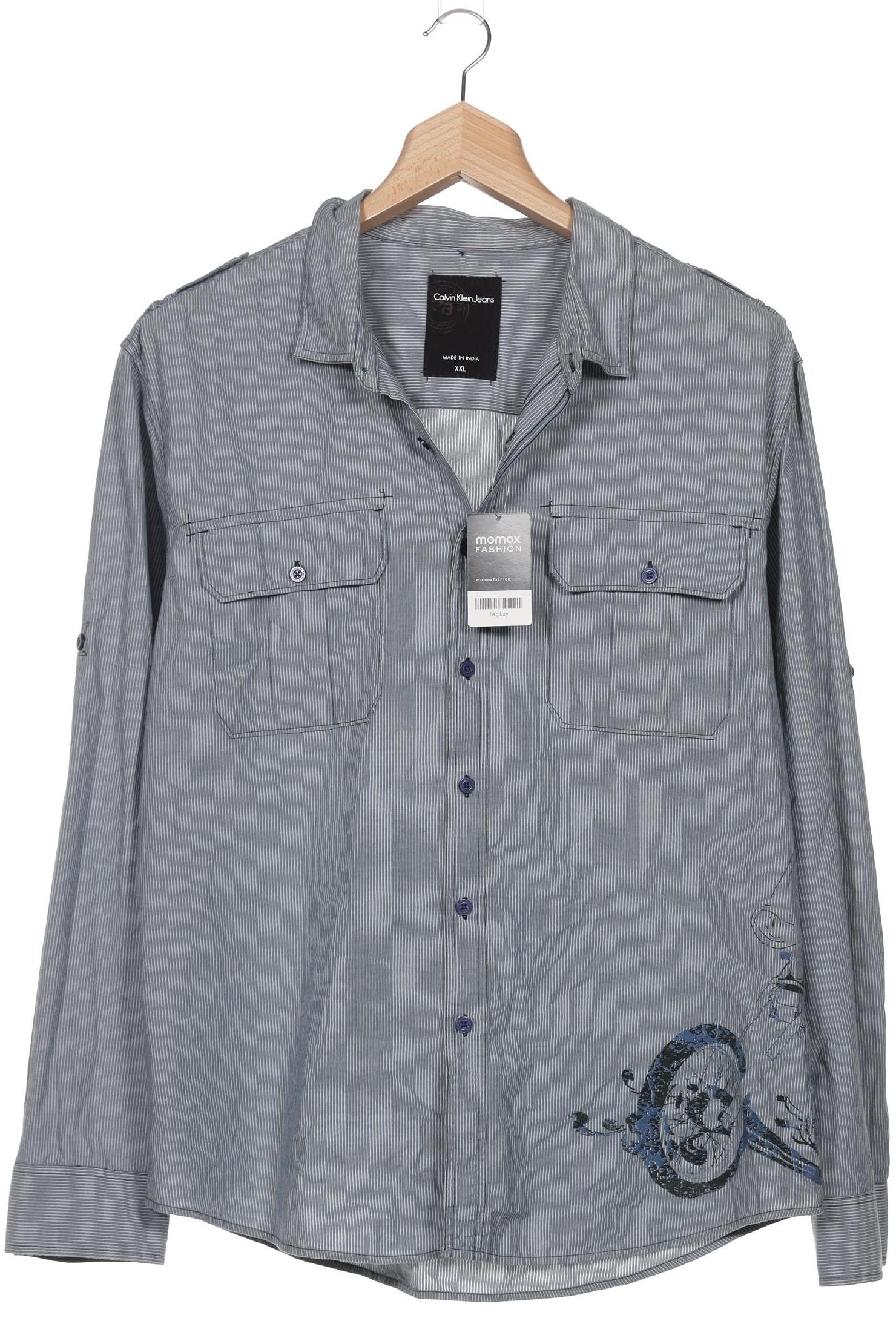 

Calvin Klein Jeans Herren Hemd, blau, Gr. 56