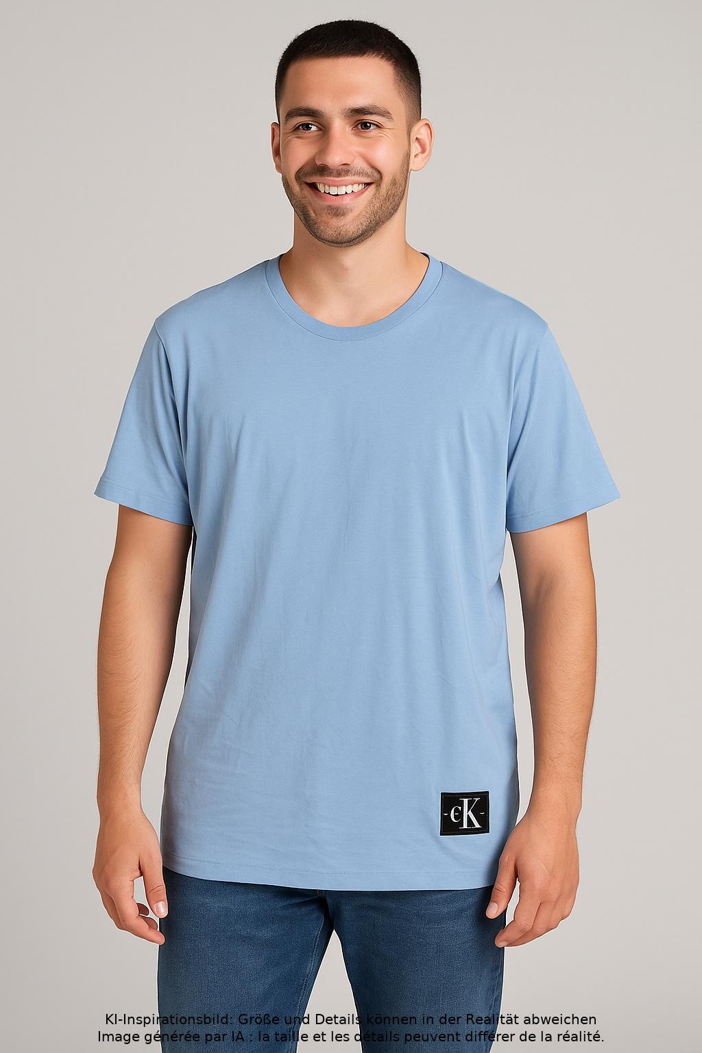 Thumbnail - Calvin Klein Jeans Herren T-Shirt, hellblau, Gr. 56