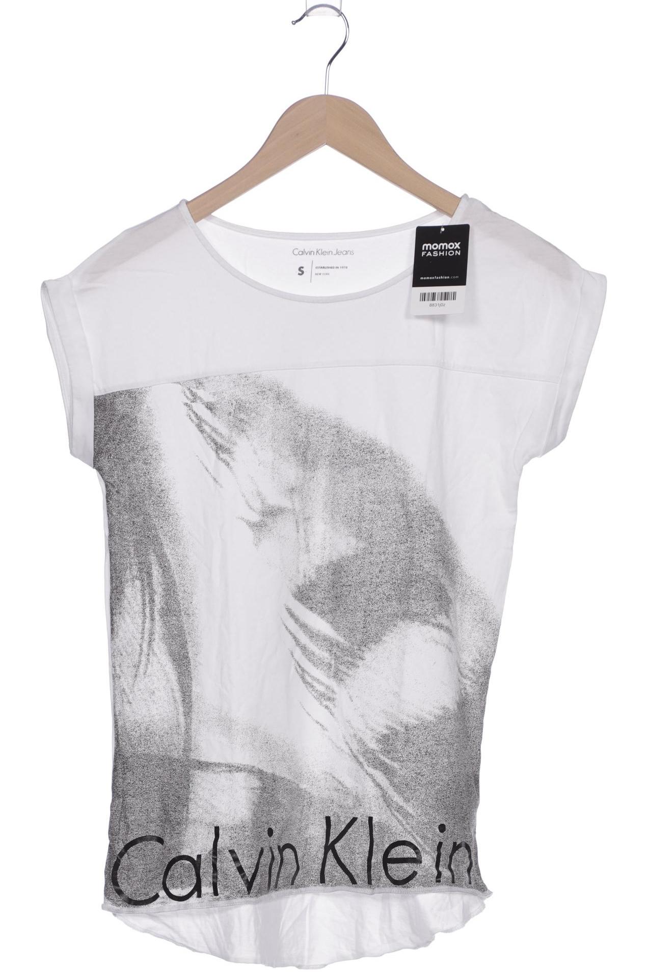 

Calvin Klein Jeans Damen T-Shirt, weiß, Gr. 36