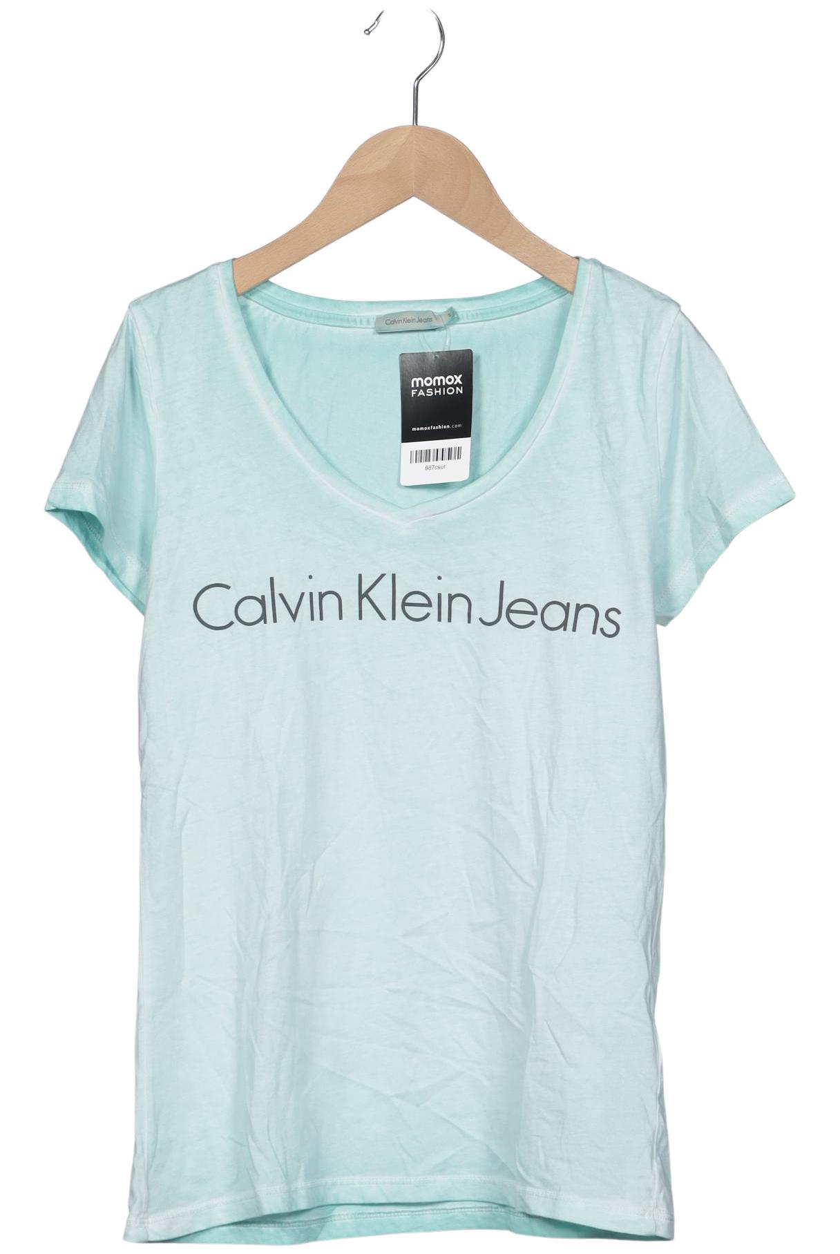 

Calvin Klein Jeans Damen T-Shirt, blau, Gr. 36