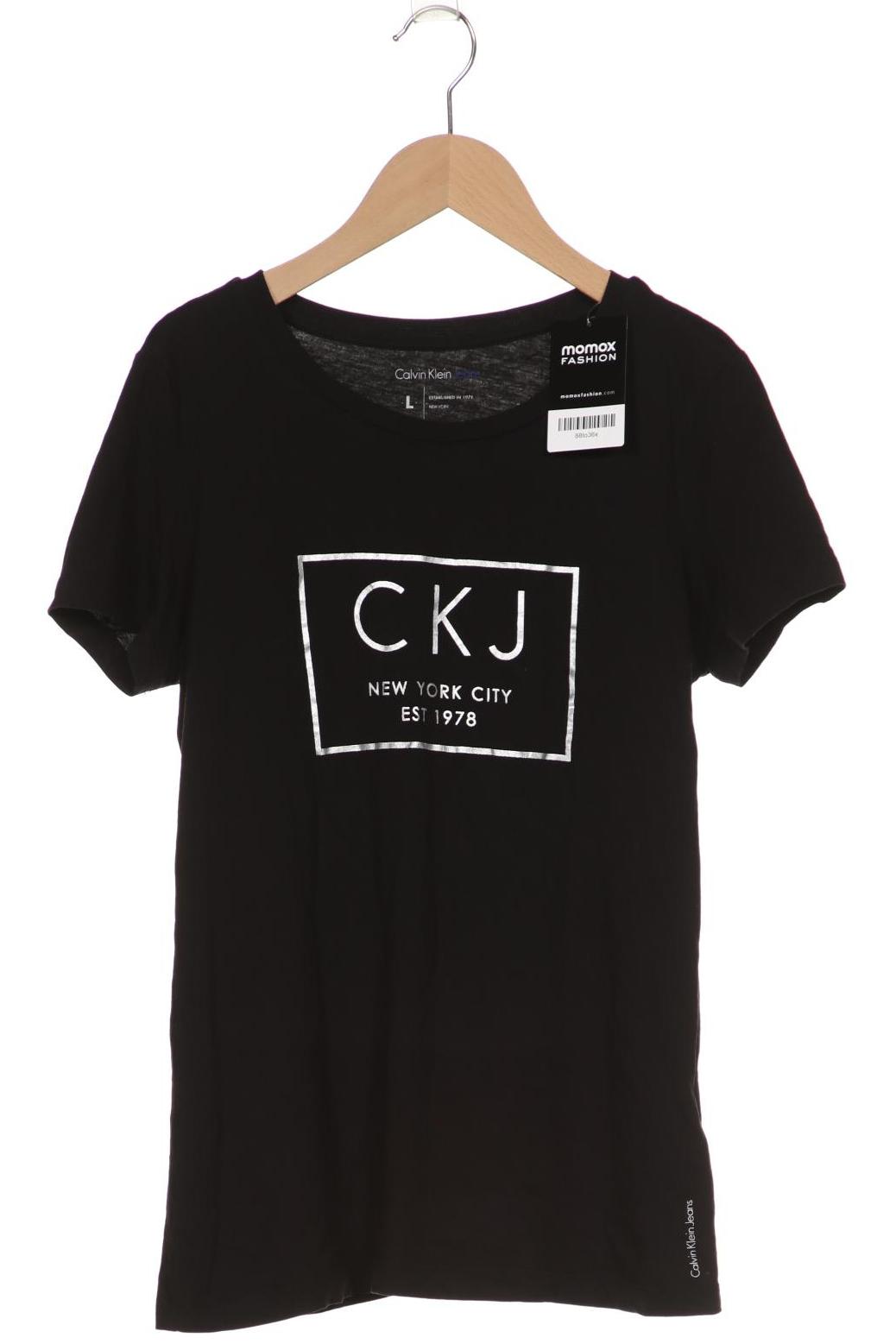 

Calvin Klein Jeans Damen T-Shirt, schwarz