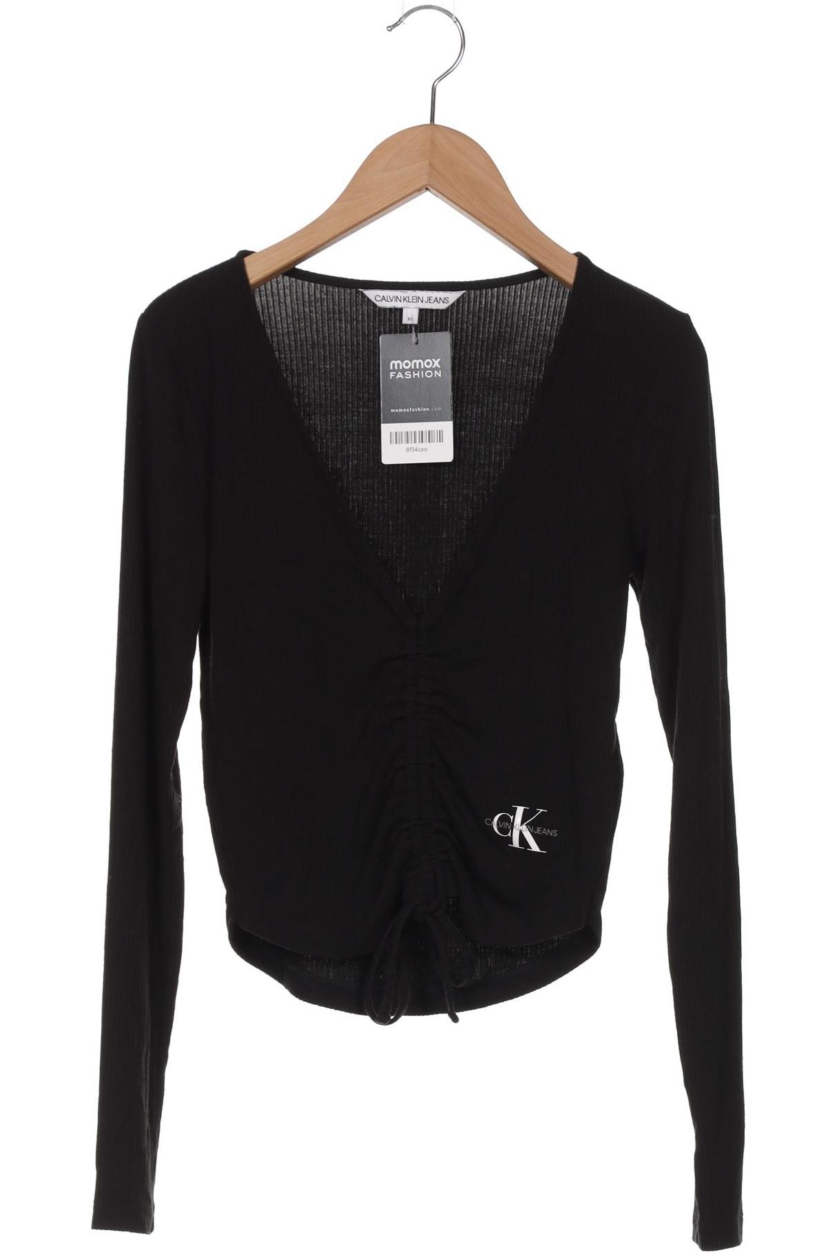 

Calvin Klein Jeans Damen Langarmshirt, schwarz, Gr. 34