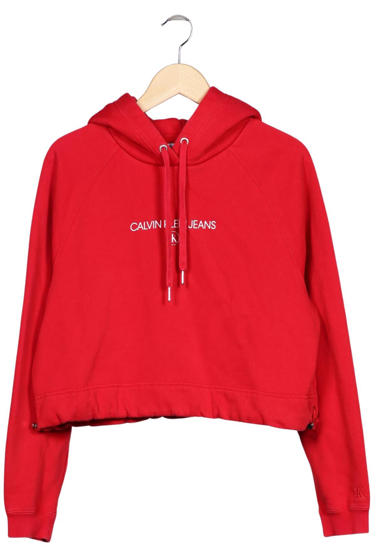 

Calvin Klein Jeans Damen Kapuzenpullover, rot, Gr. 42