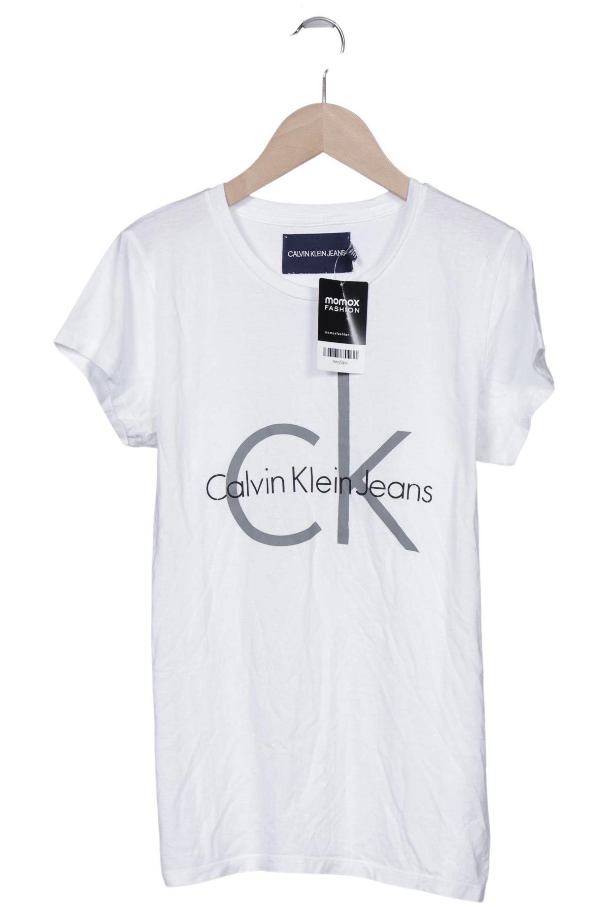 

Calvin Klein Jeans Damen T-Shirt, weiß, Gr. 36