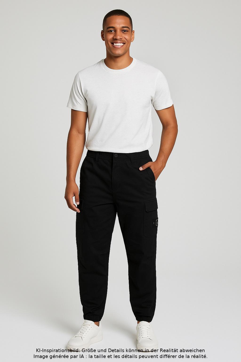 

Calvin Klein Jeans Herren Stoffhose, schwarz, Gr. 0