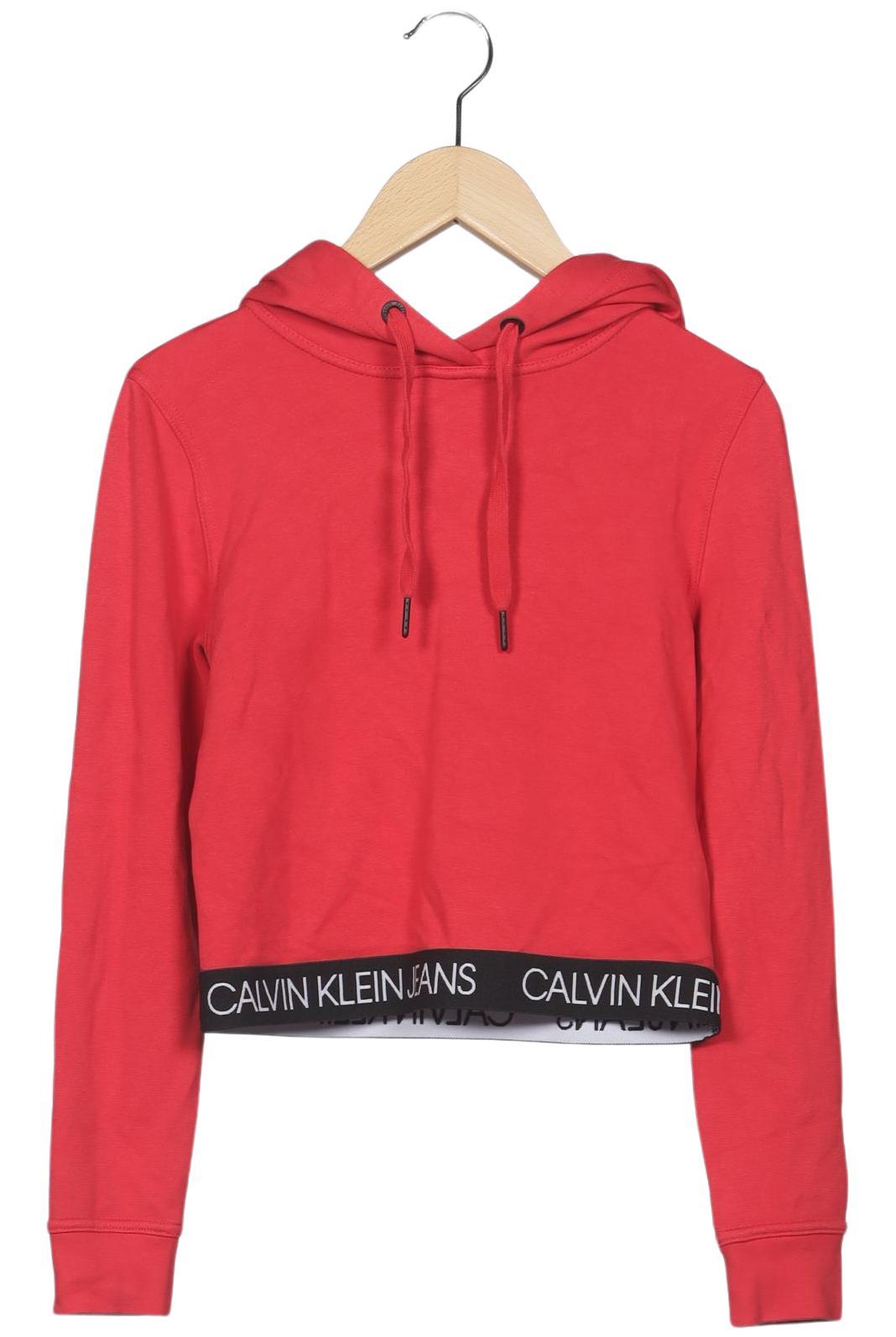 

Calvin Klein Jeans Damen Kapuzenpullover, rot, Gr. 34