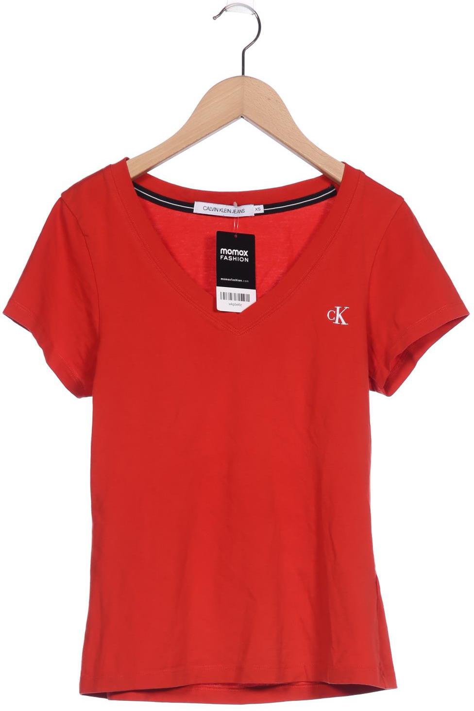 

Calvin Klein Jeans Damen T-Shirt, rot, Gr. 34