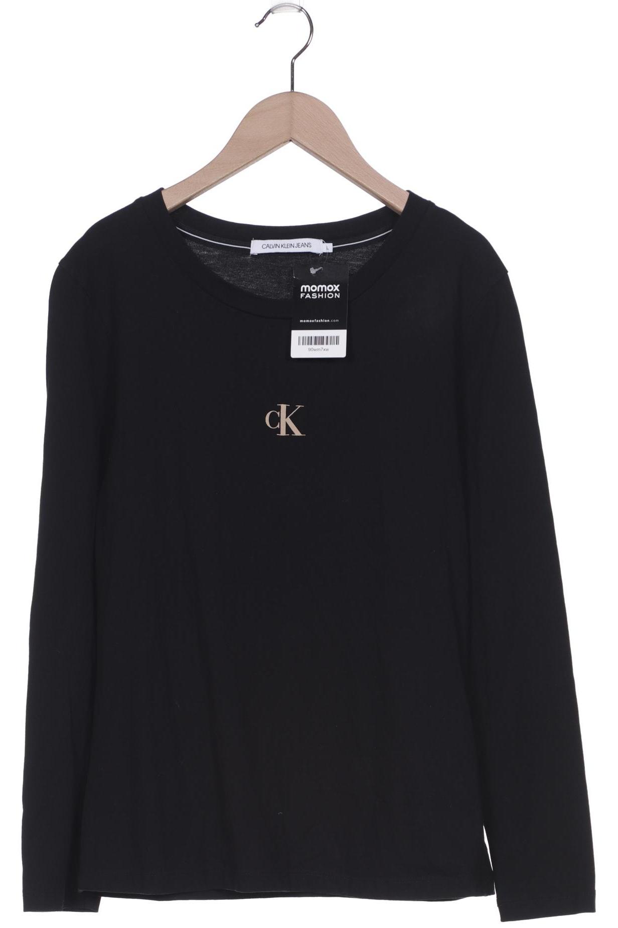

Calvin Klein Jeans Damen Langarmshirt, schwarz, Gr. 42