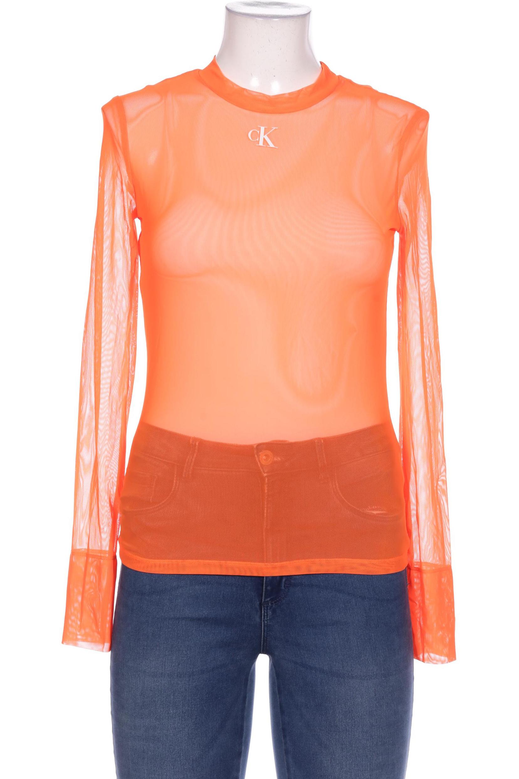 

Calvin Klein Jeans Damen Langarmshirt, neon, Gr. 42