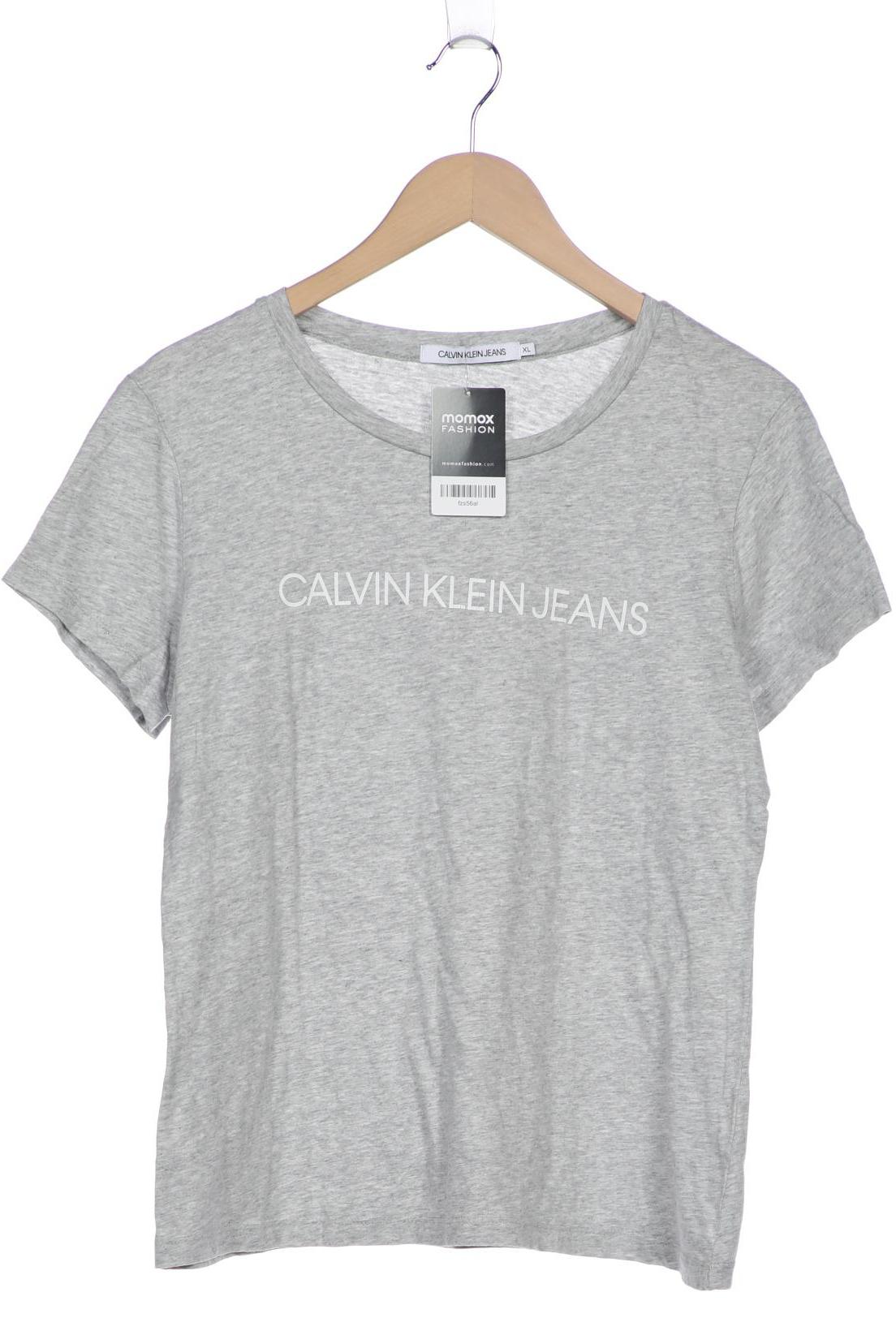 

Calvin Klein Jeans Damen T-Shirt, grau, Gr. 44