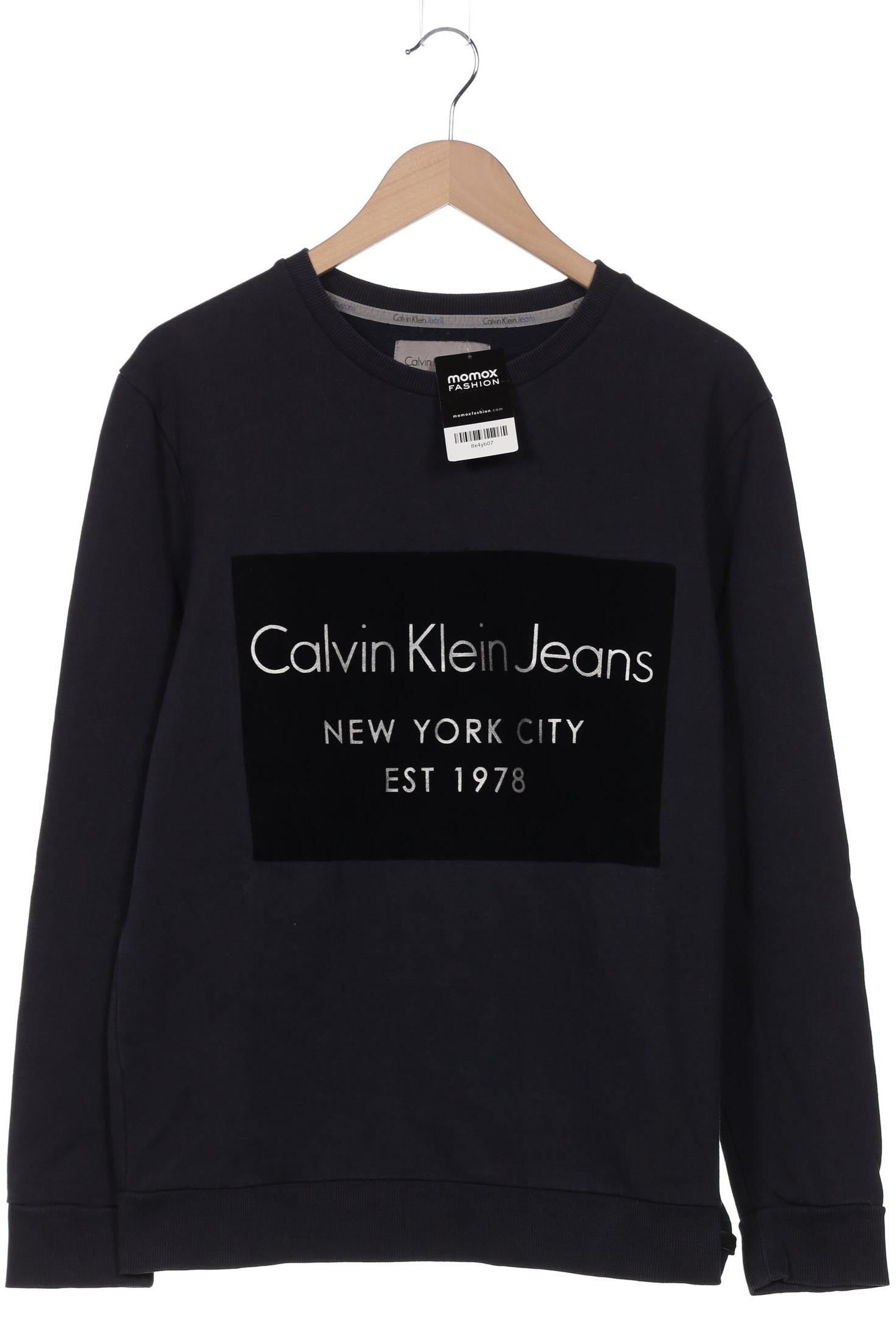 

Calvin Klein Jeans Herren Sweatshirt, marineblau, Gr. 54