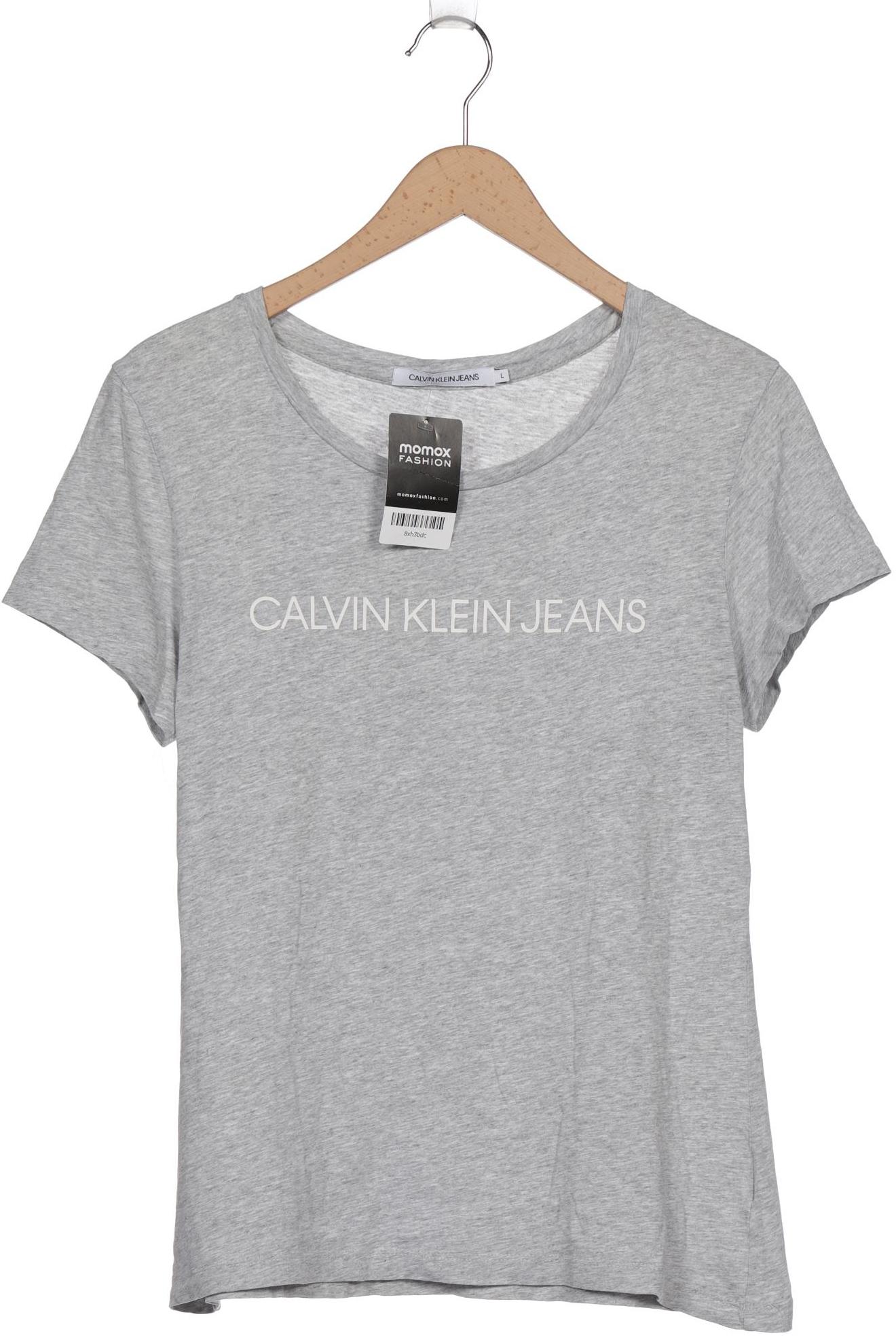 

Calvin Klein Jeans Damen T-Shirt, grau, Gr. 42