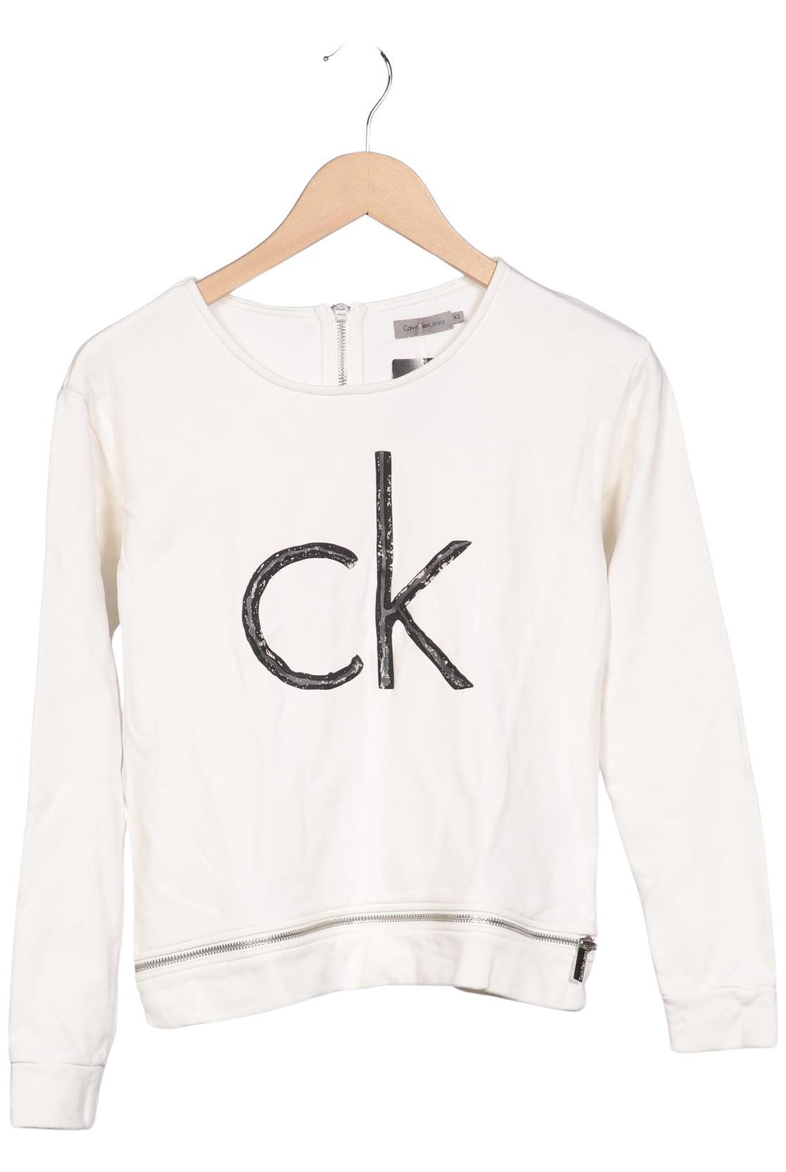 

Calvin Klein Jeans Damen Sweatshirt, weiß, Gr. 34