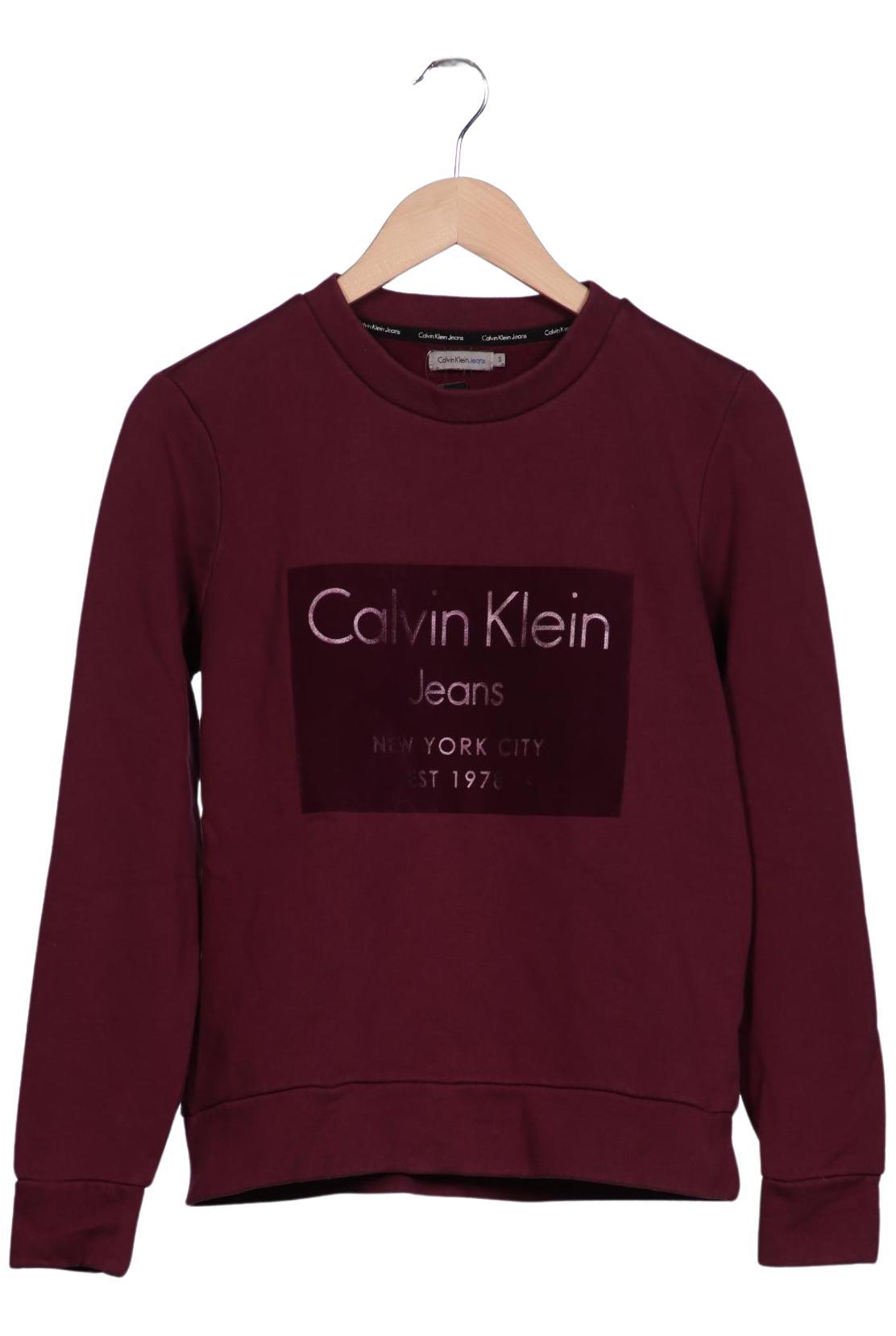 

Calvin Klein Jeans Damen Sweatshirt, bordeaux, Gr. 36