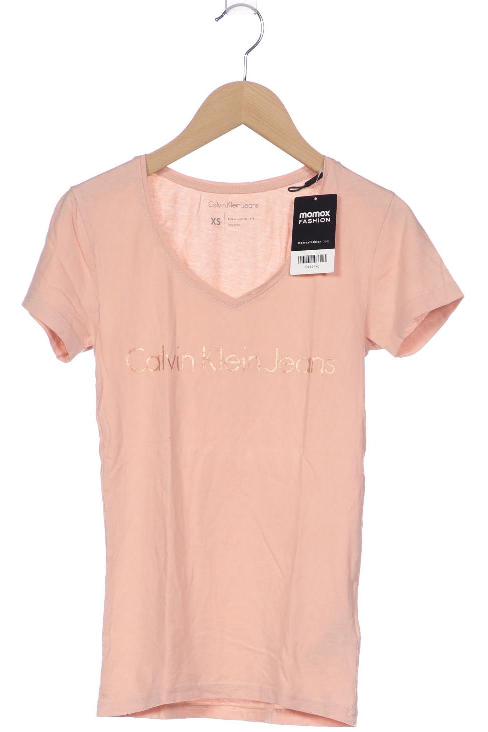 

Calvin Klein Jeans Damen T-Shirt, pink, Gr. 34