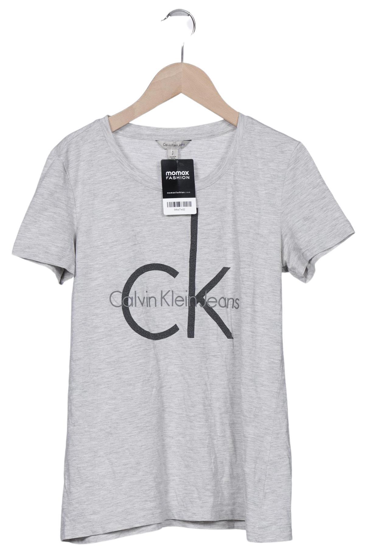 

Calvin Klein Jeans Damen T-Shirt, grau, Gr. 36