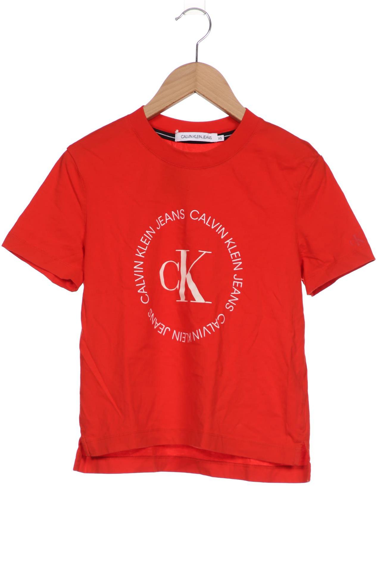 

Calvin Klein Jeans Damen T-Shirt, rot, Gr. 34