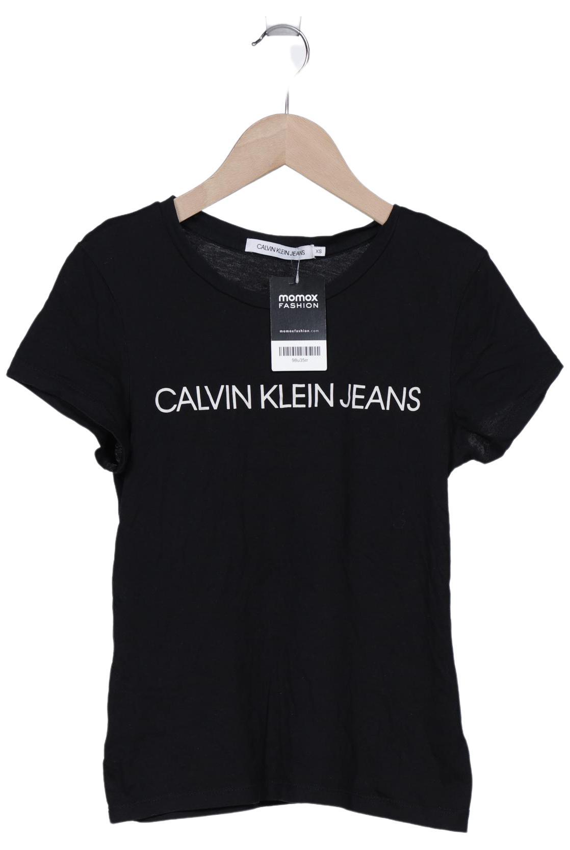 

Calvin Klein Jeans Damen T-Shirt, schwarz, Gr. 34